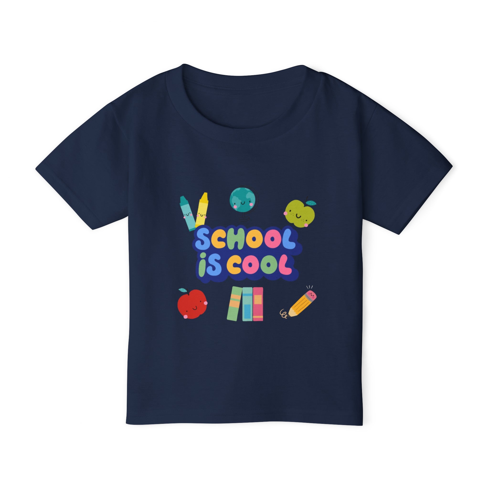 School Is Cool Heavy Cotton™ Toddler T-shirt