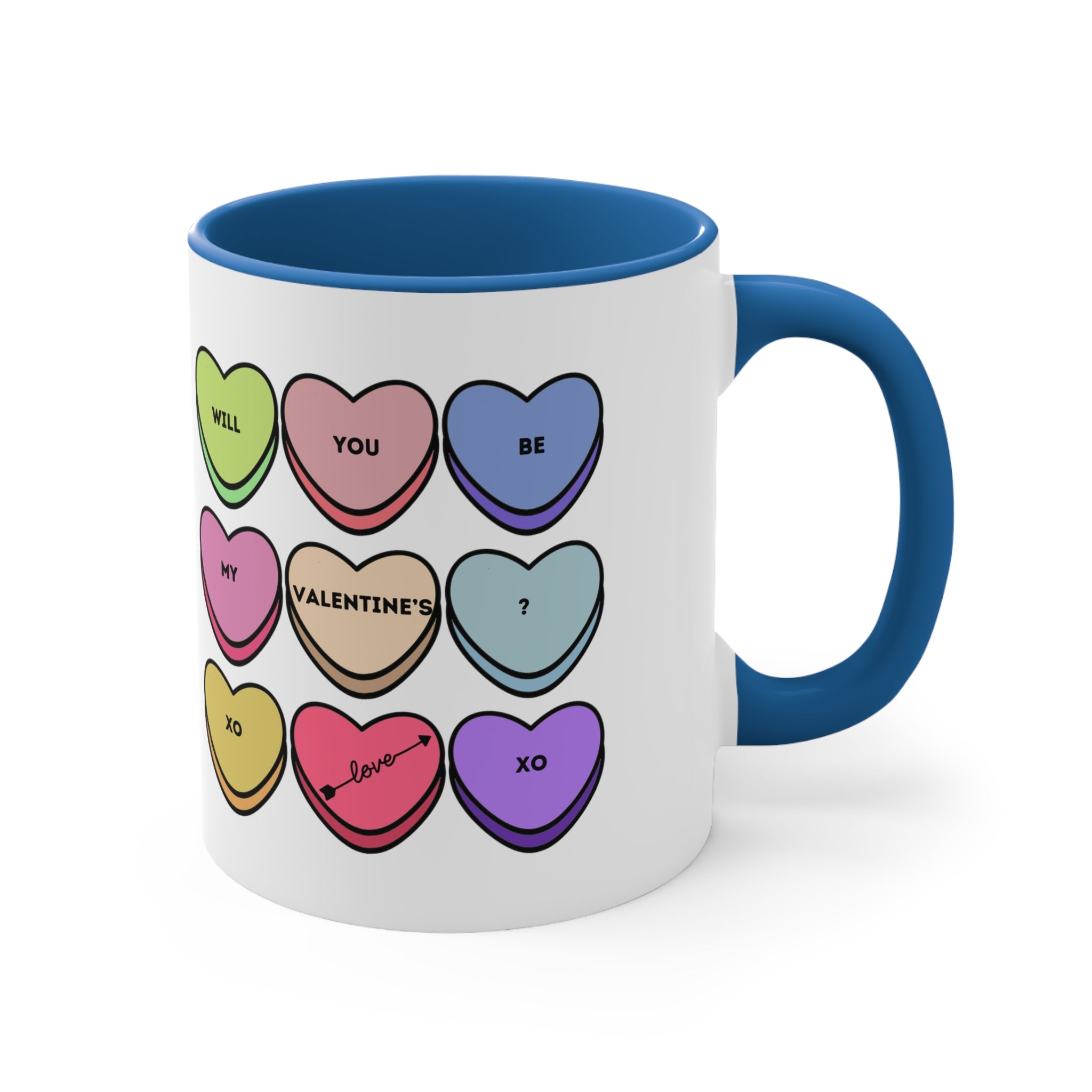 Will You Be My Valentine? Accent Coffee Mug, 11oz