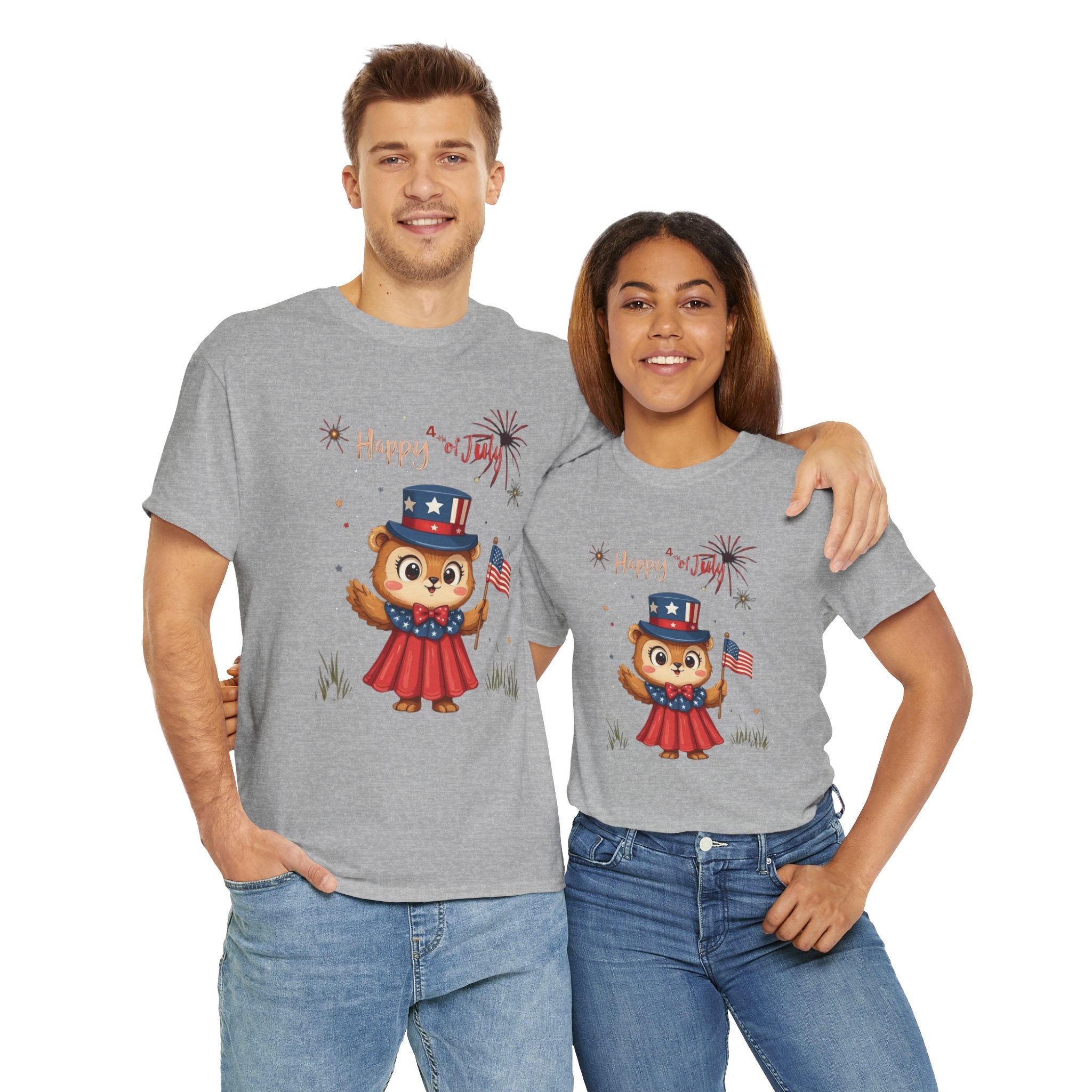 Happy Independence Day Unisex Heavy Cotton T-Shirt
