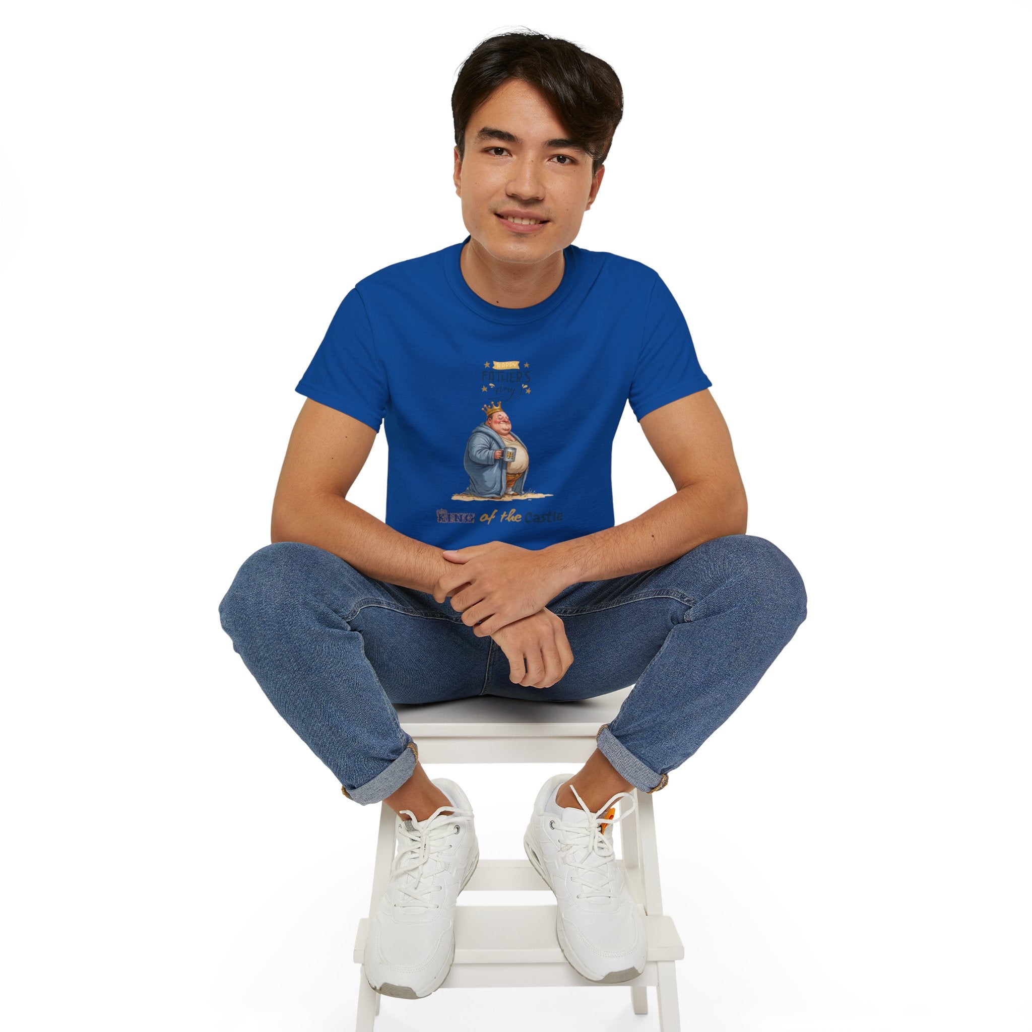 Father's Day King of the Castle Tee, Unisex Cotton T-Shirt