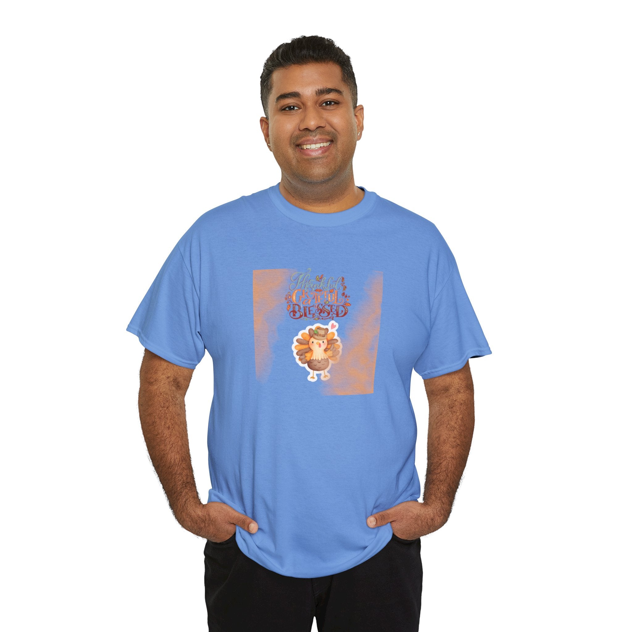 Thankful Grateful Blessed Unisex Heavy Cotton Tee