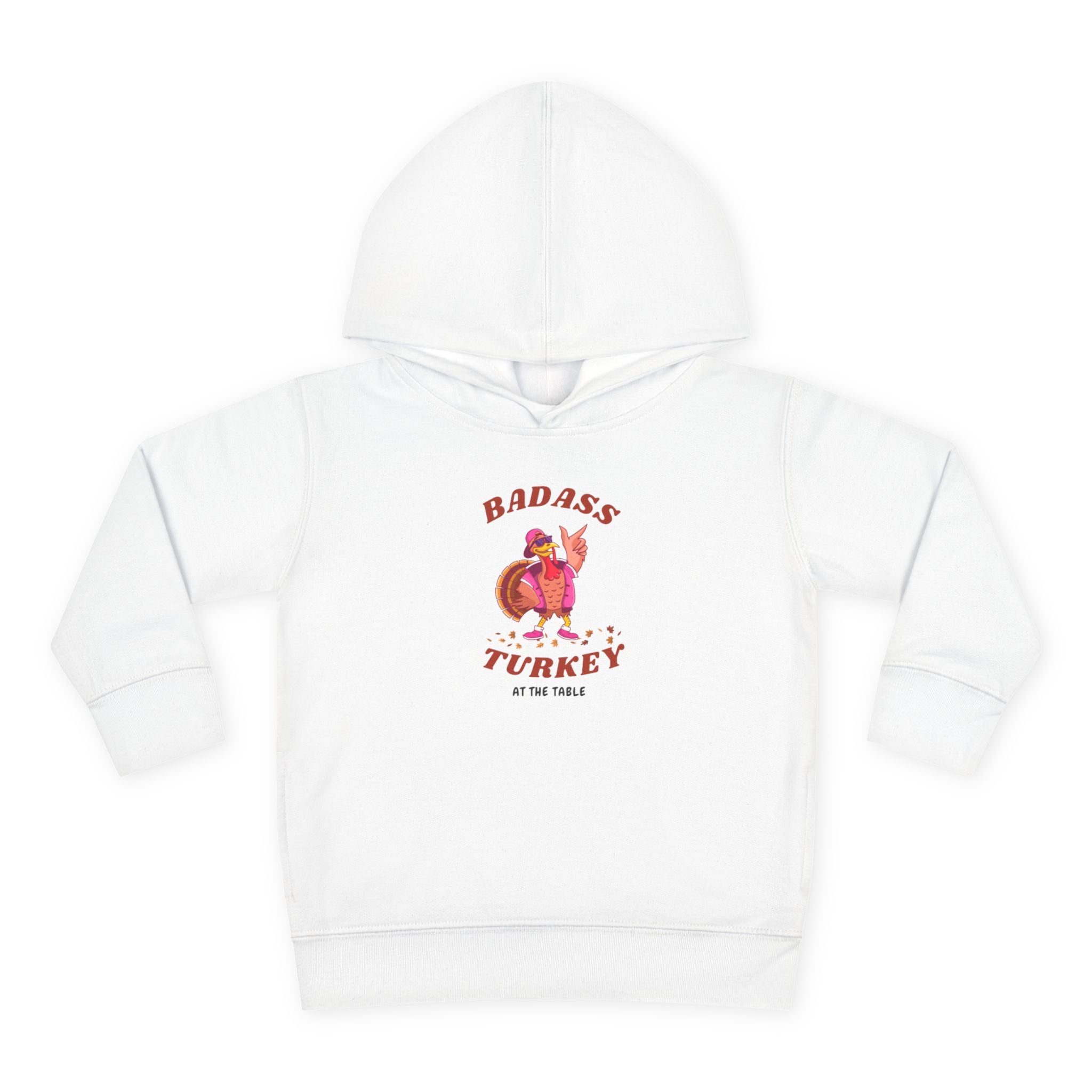 Badass Turkey Toddler Pullover Fleece Hoodie