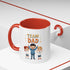 Team Dad Accent Coffee Mug