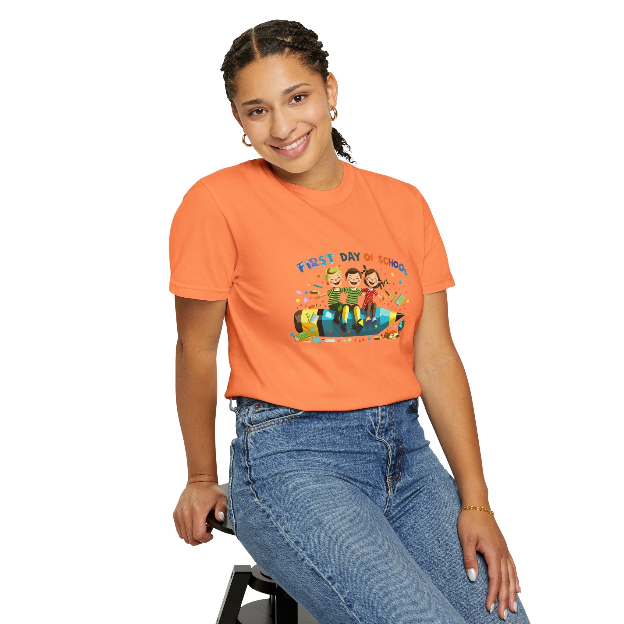 First Day of School Unisex Garment-Dyed T-Shirt