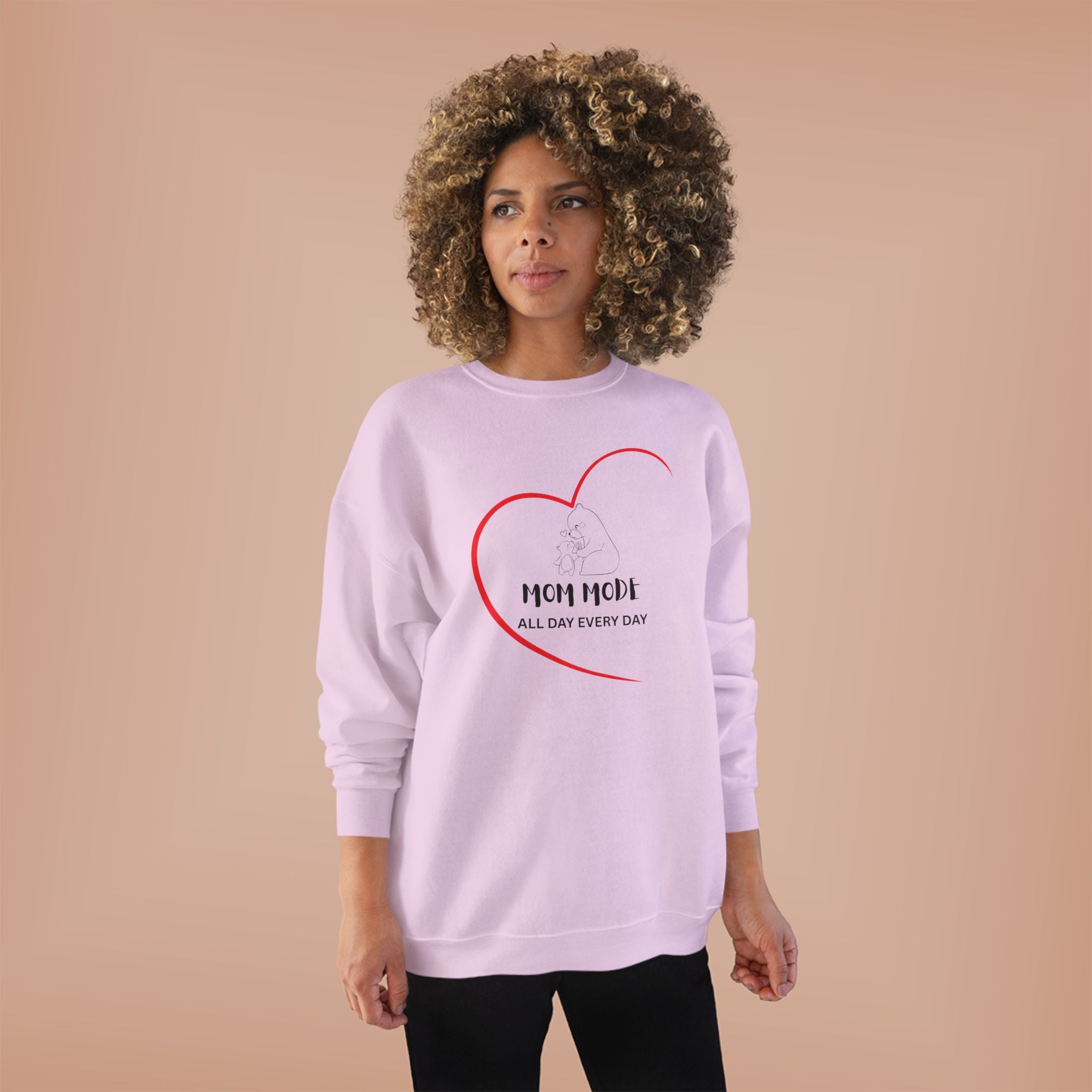 Mom Mode Eco-Friendly Crewneck Sweatshirt