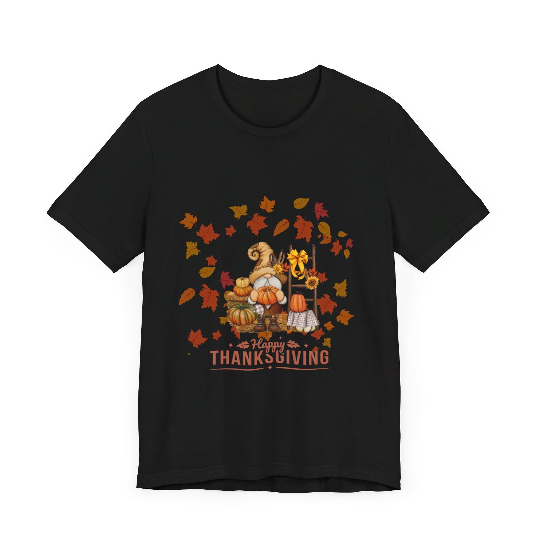 Gnome Happy Thanksgiving Unisex Jersey Short Sleeve Tee