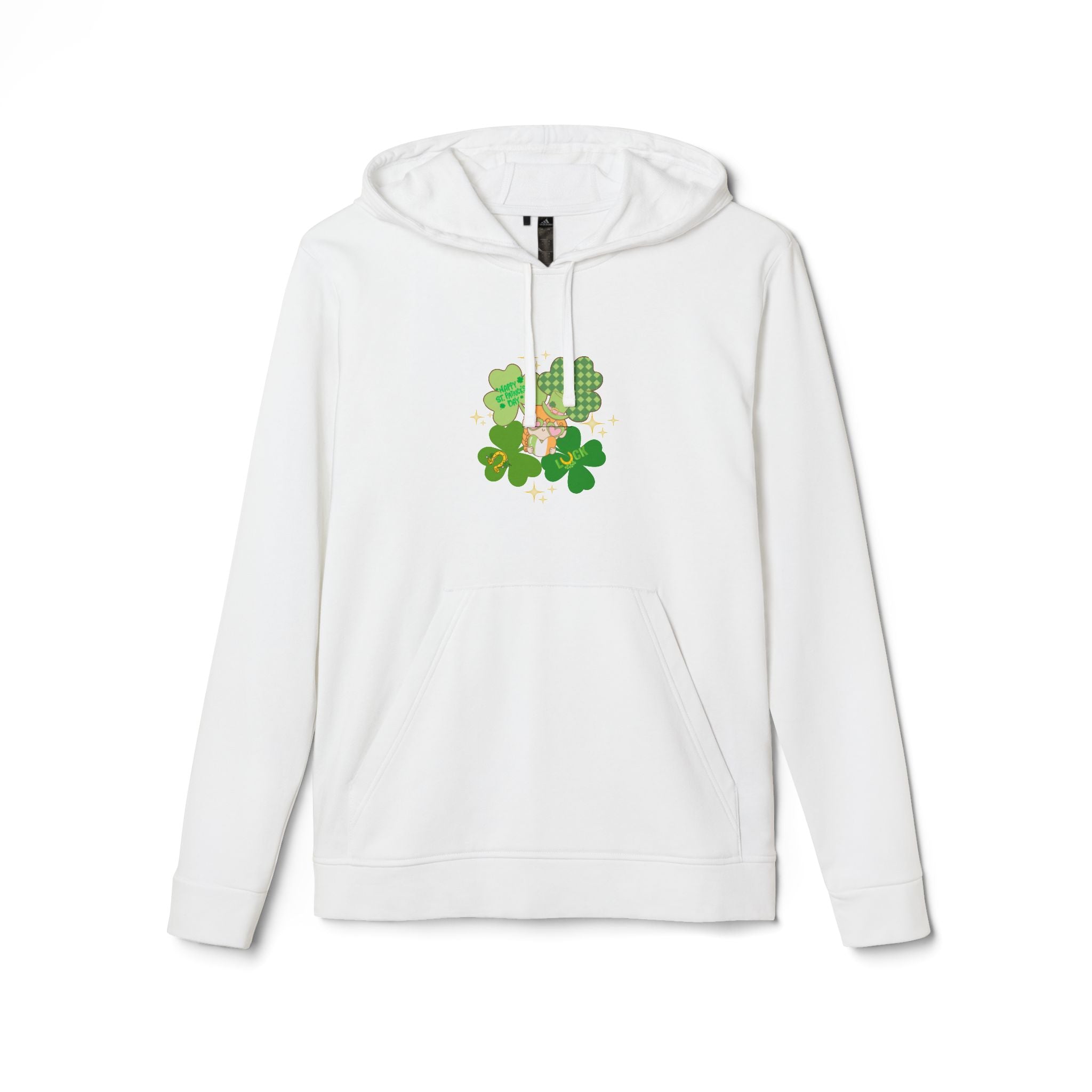 Retro St.Paddy's Day Adidas Unisex Fleece Hoodie