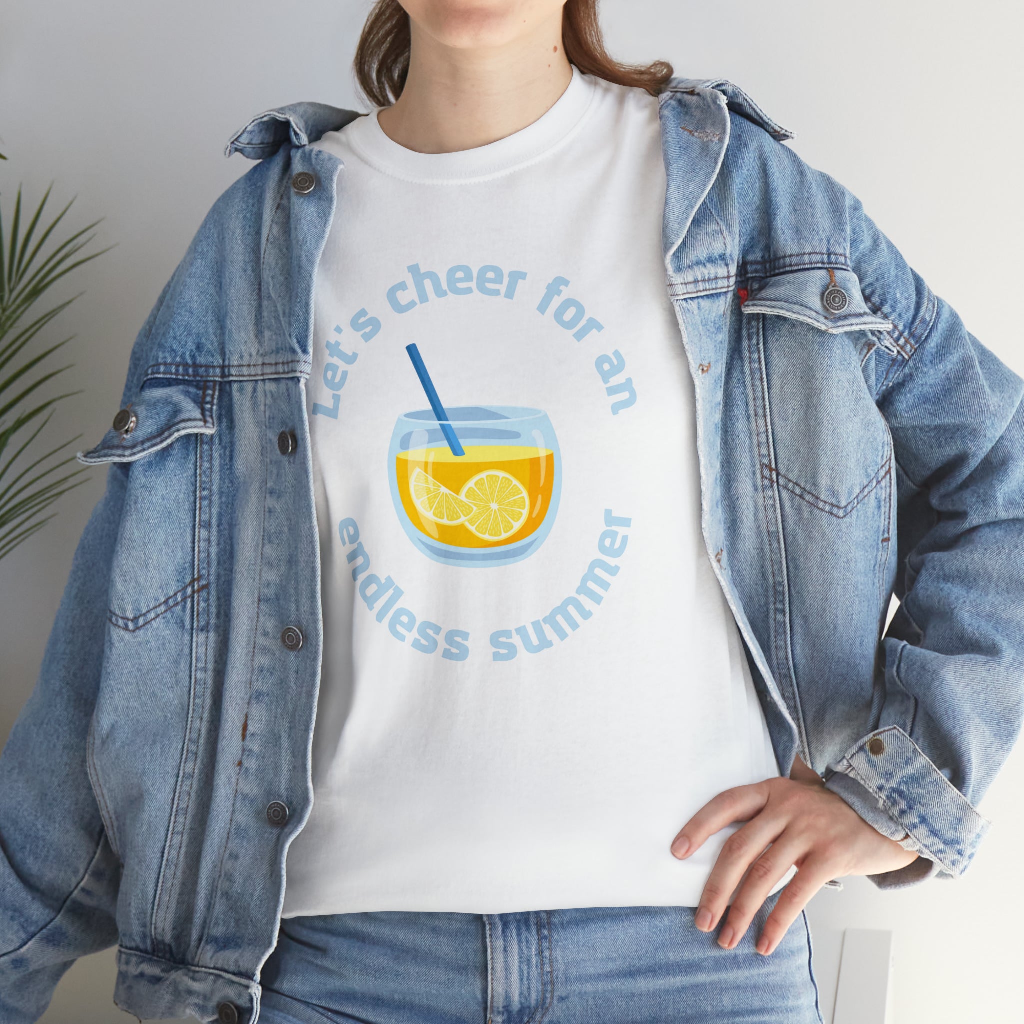 Let's Cheer For An Endless Summer Unisex Heavy Cotton Tee