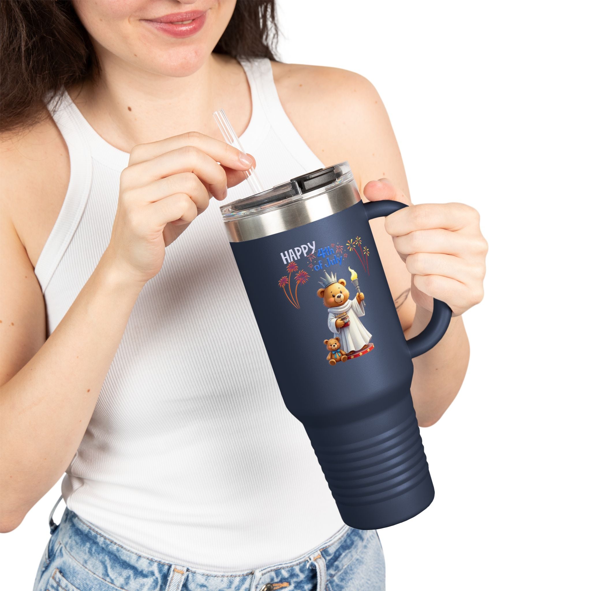 Lady Liberty Insulated Travel Mug