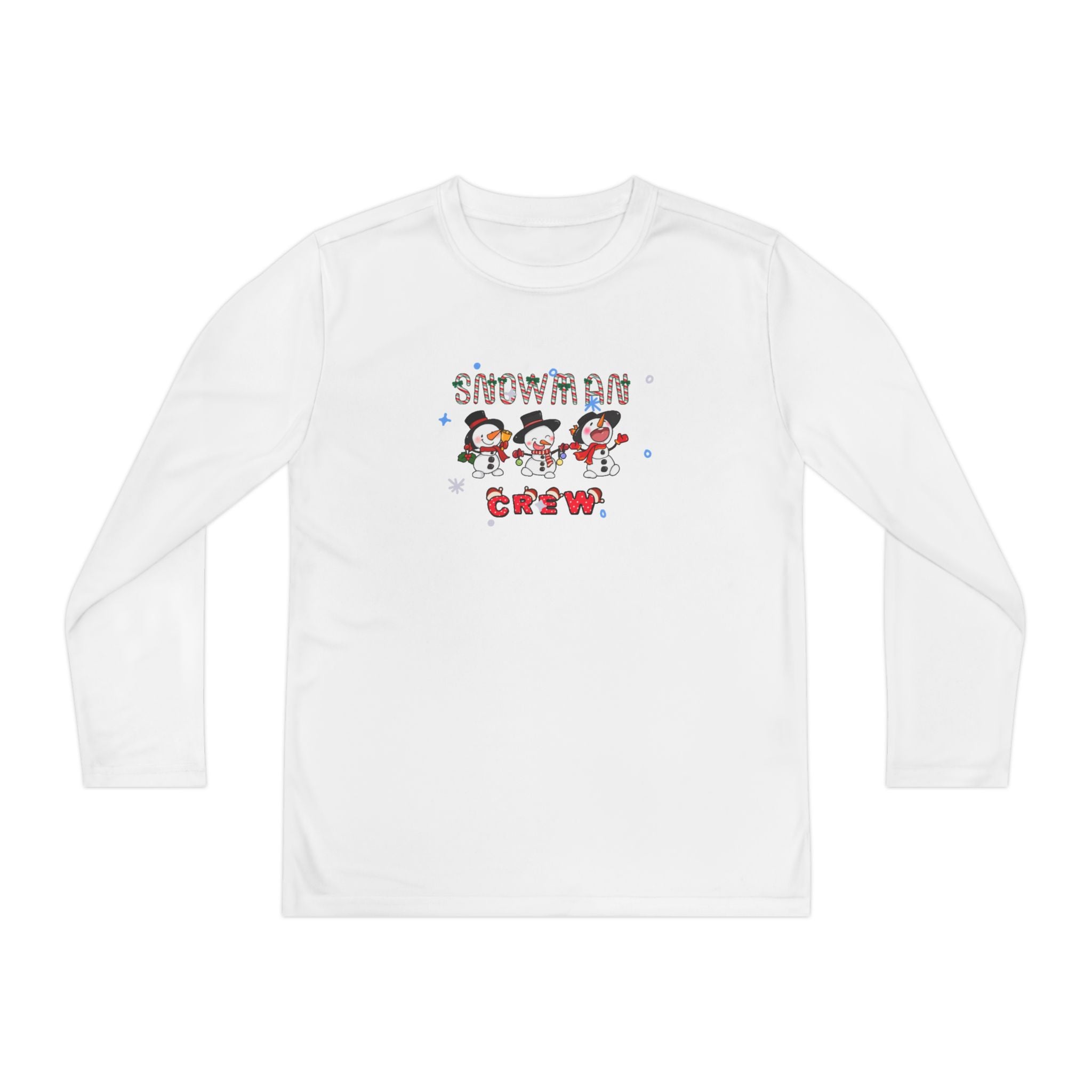 Snowman Crew Youth Long Sleeve Competitor Tee