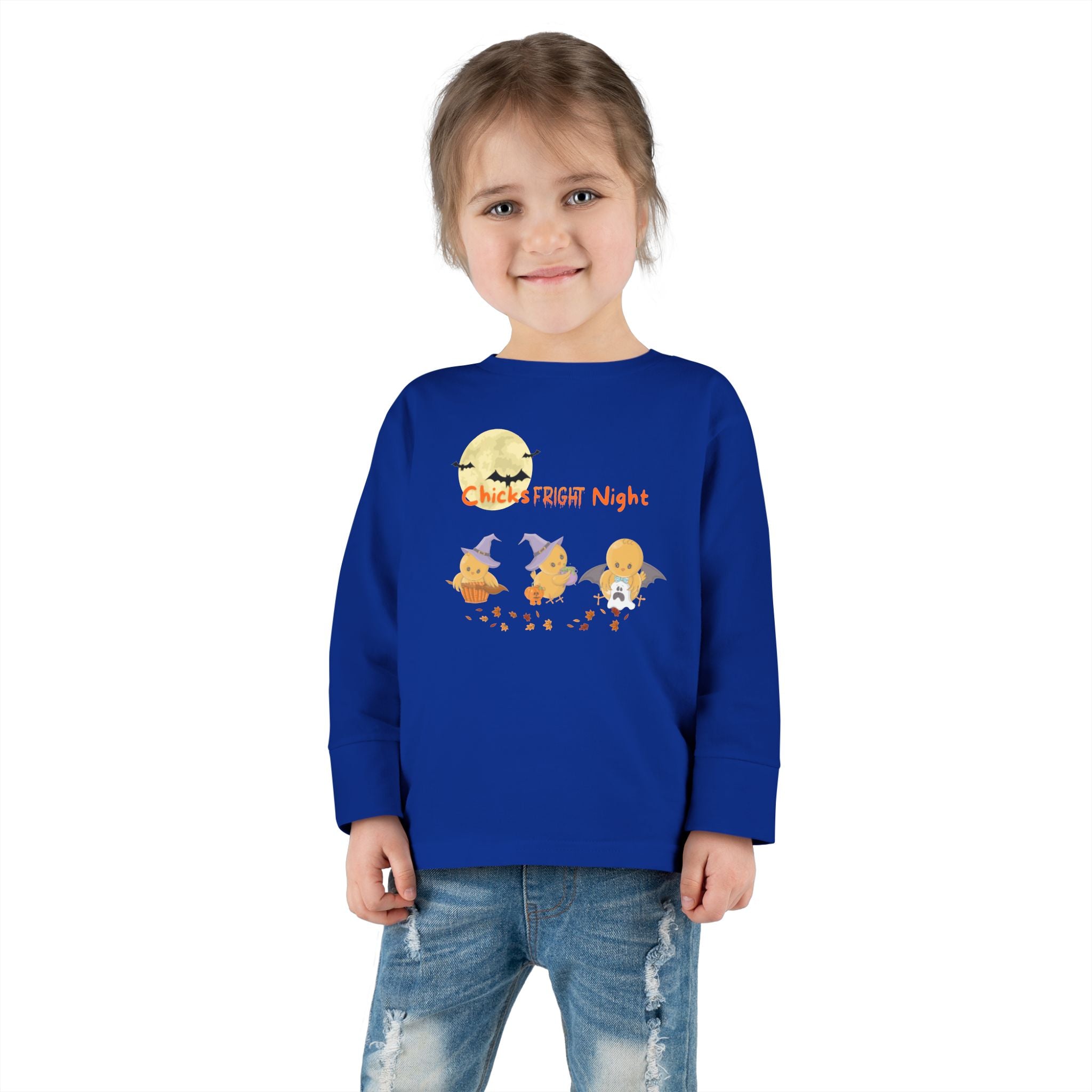 Chicks Fright Night Toddler Long Sleeve Tee