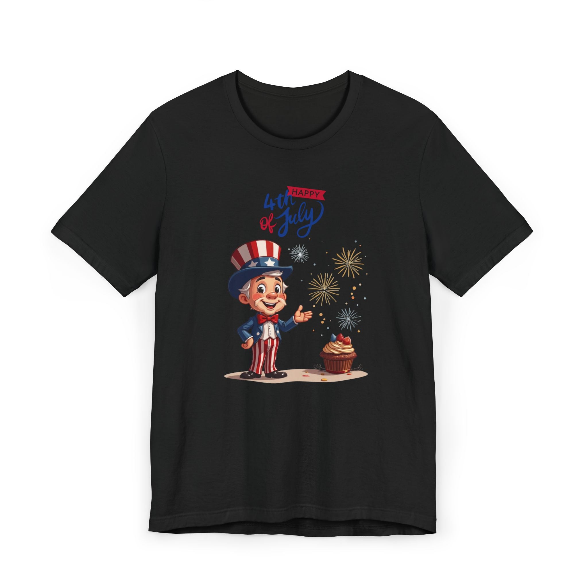 Uncle Sam Happy 4th of July Unisex Jersey T-Shirt