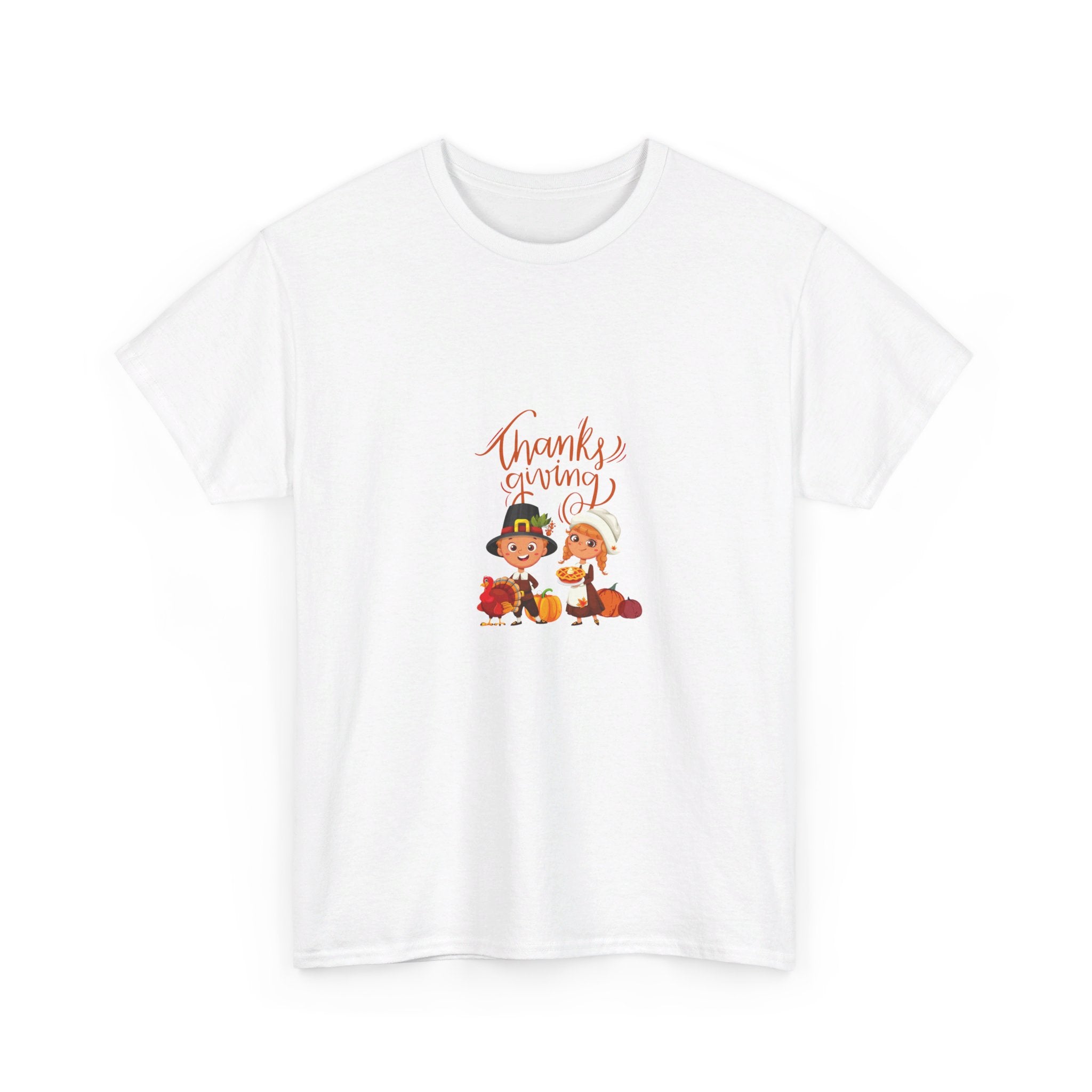 Happy Thanksgiving Unisex Heavy Cotton Tee