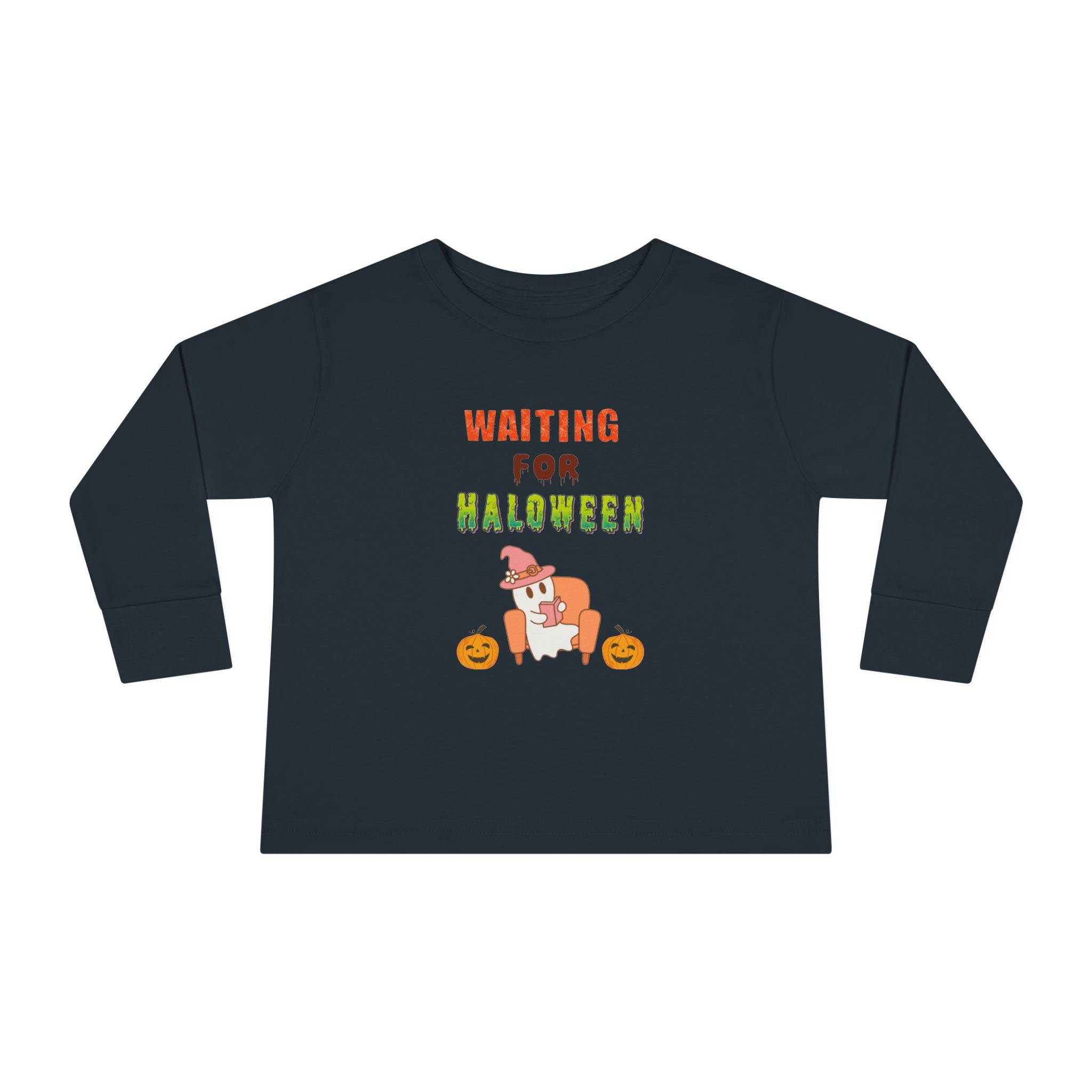 Waiting For Halloween Toddler Long Sleeve Tee