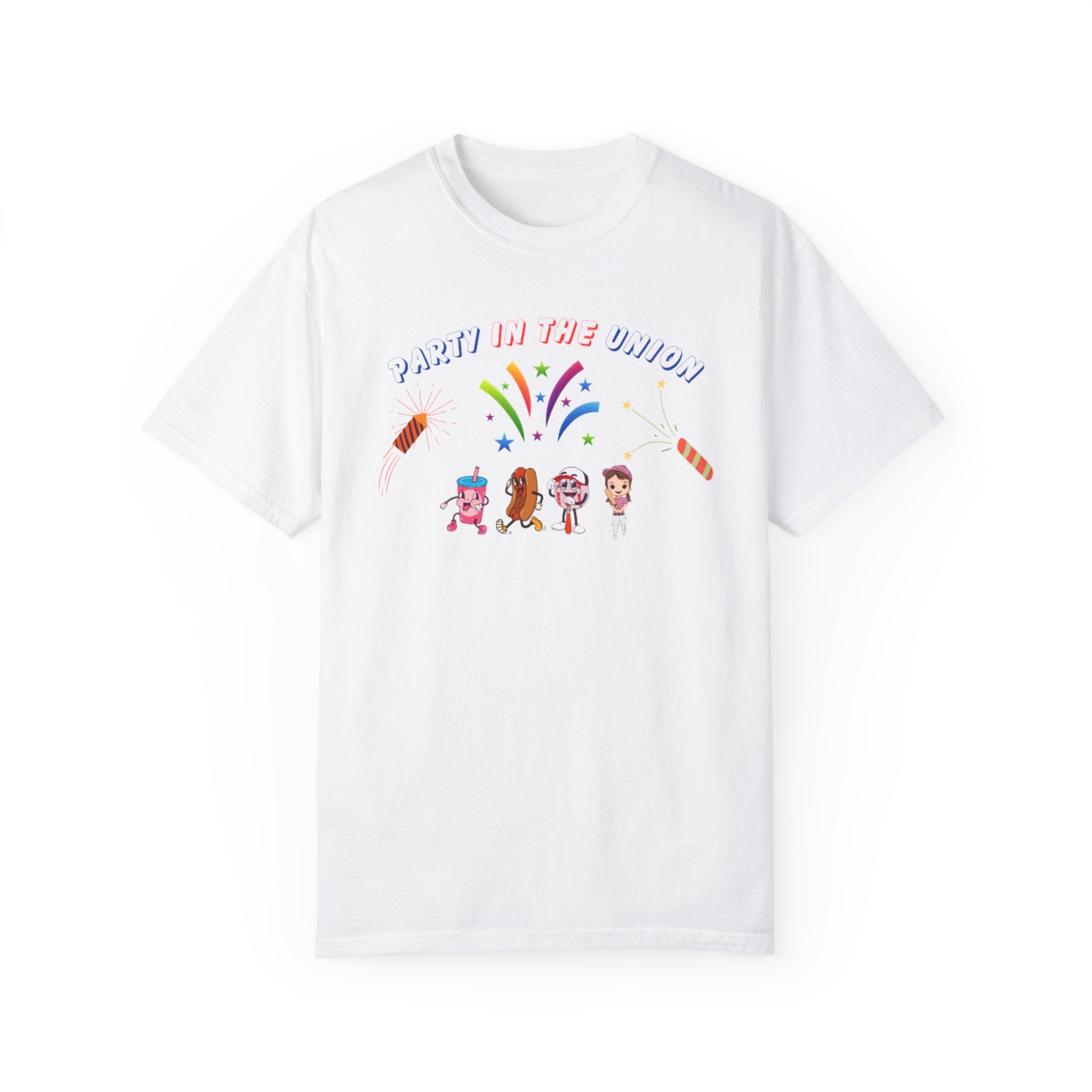 Party In The Union Unisex Garment-Dyed T-shirt