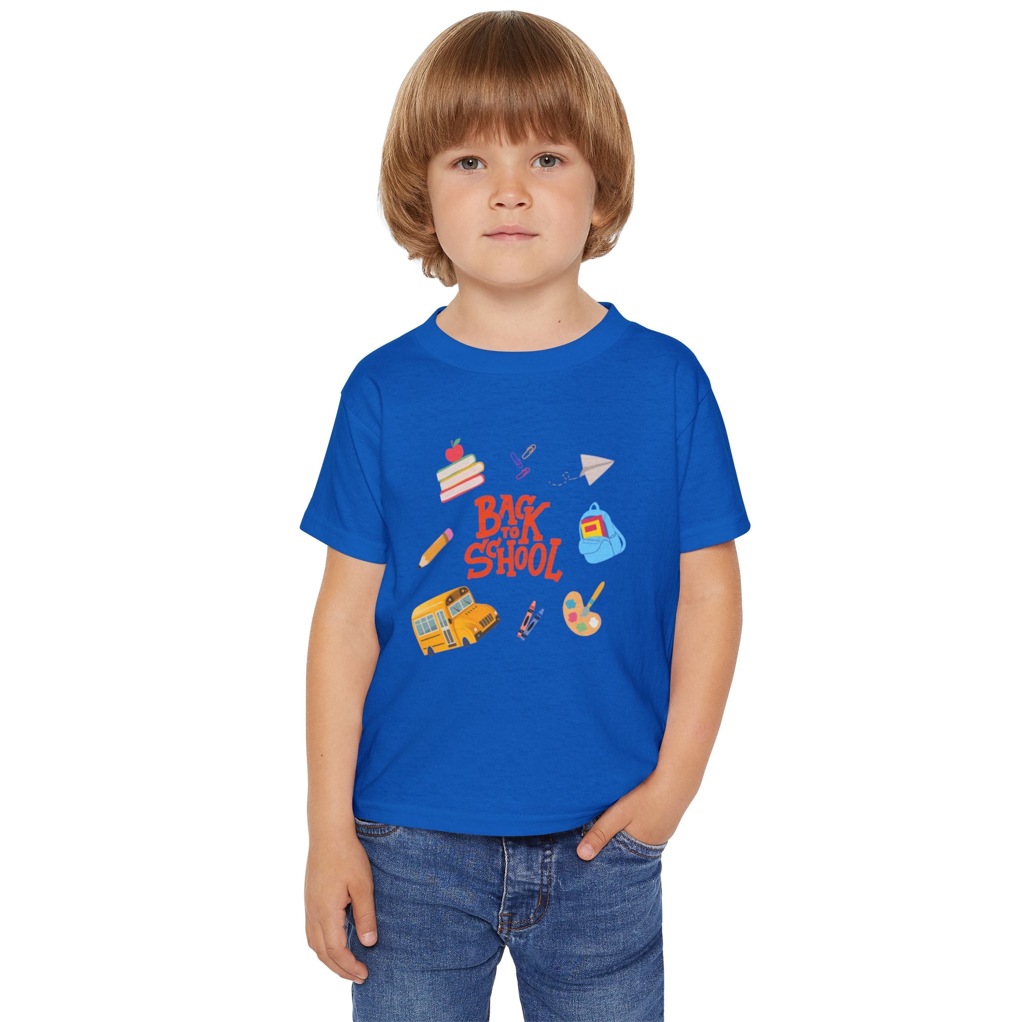 Back To School Time Heavy Cotton™ Toddler T-shirt