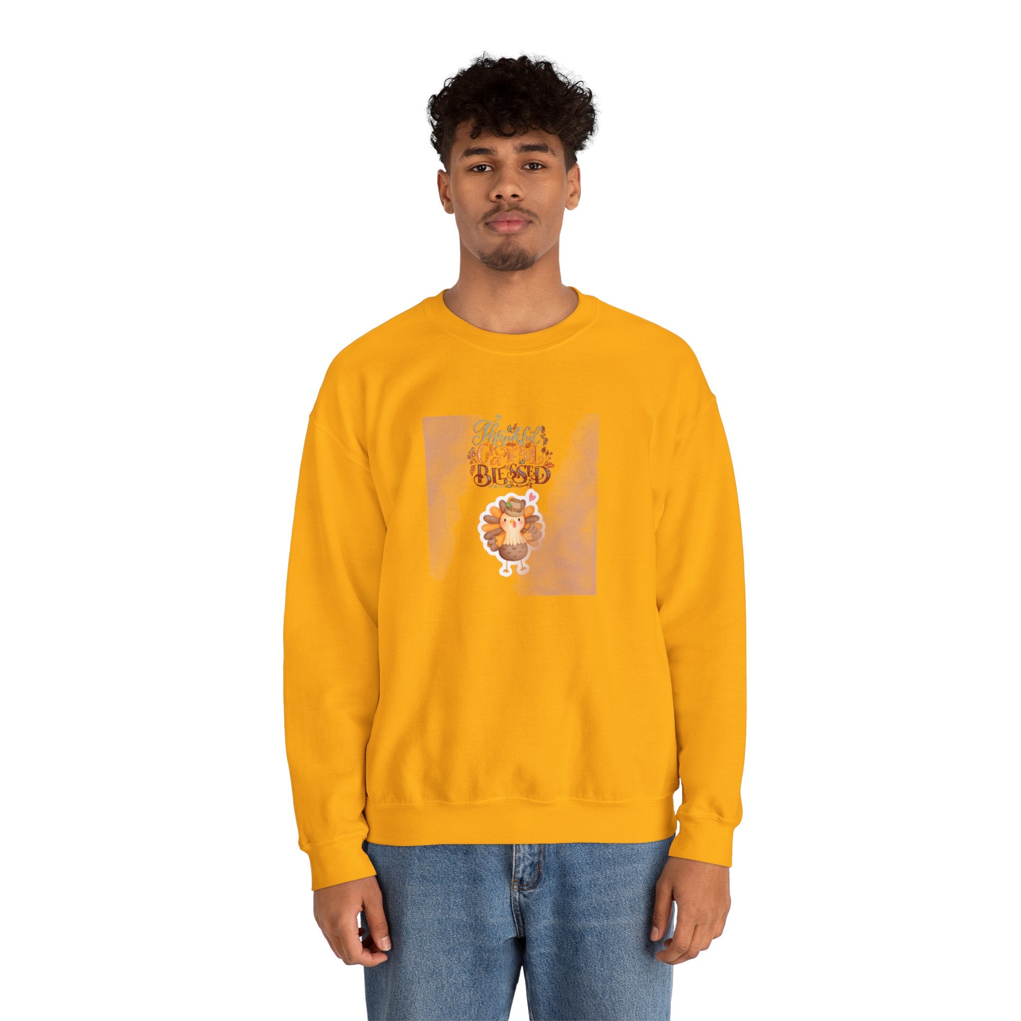 Thankful Grateful Blessed Unisex Heavy Blend™ Crewneck Sweatshirt