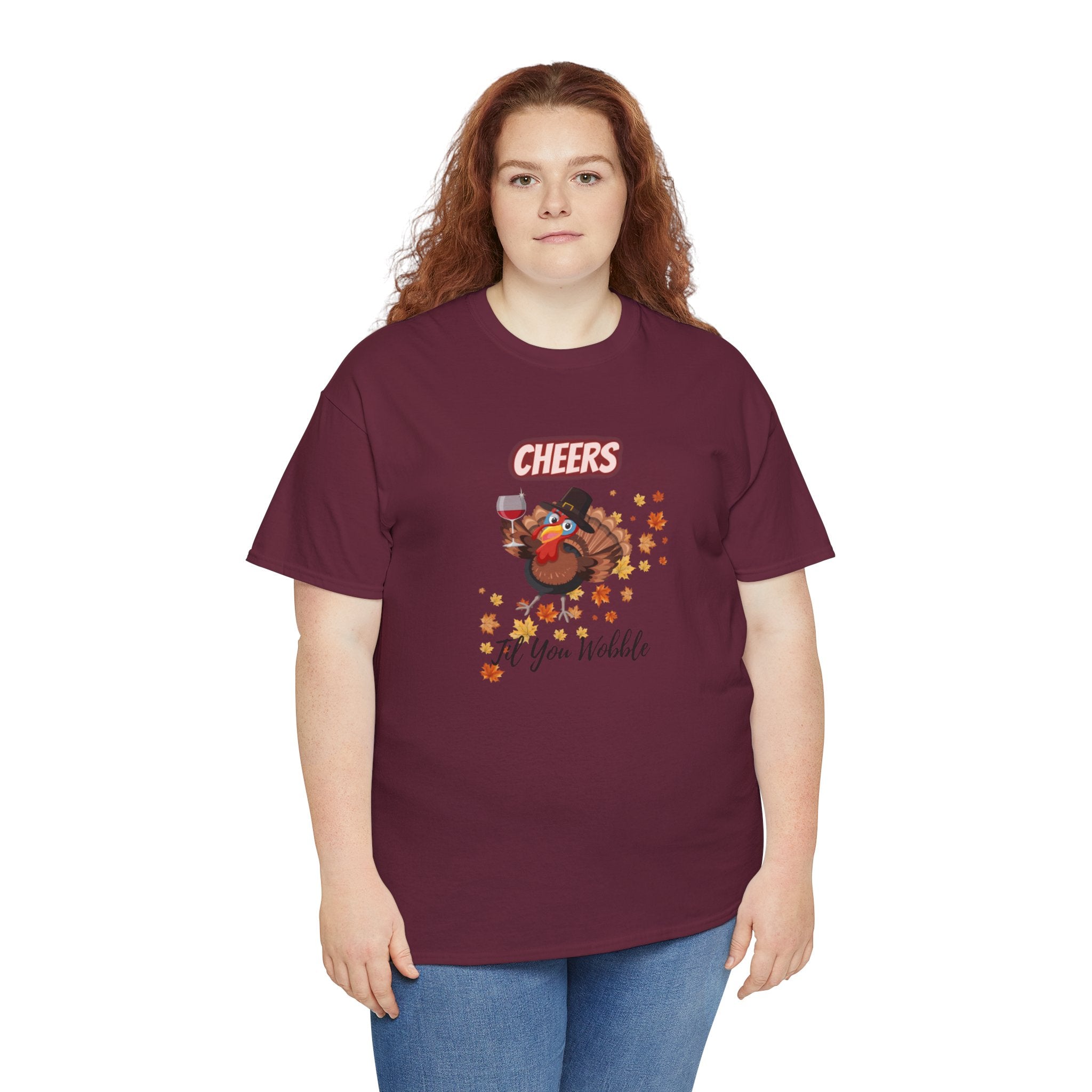 Cheers Til You Wobble Unisex Heavy Cotton Tee