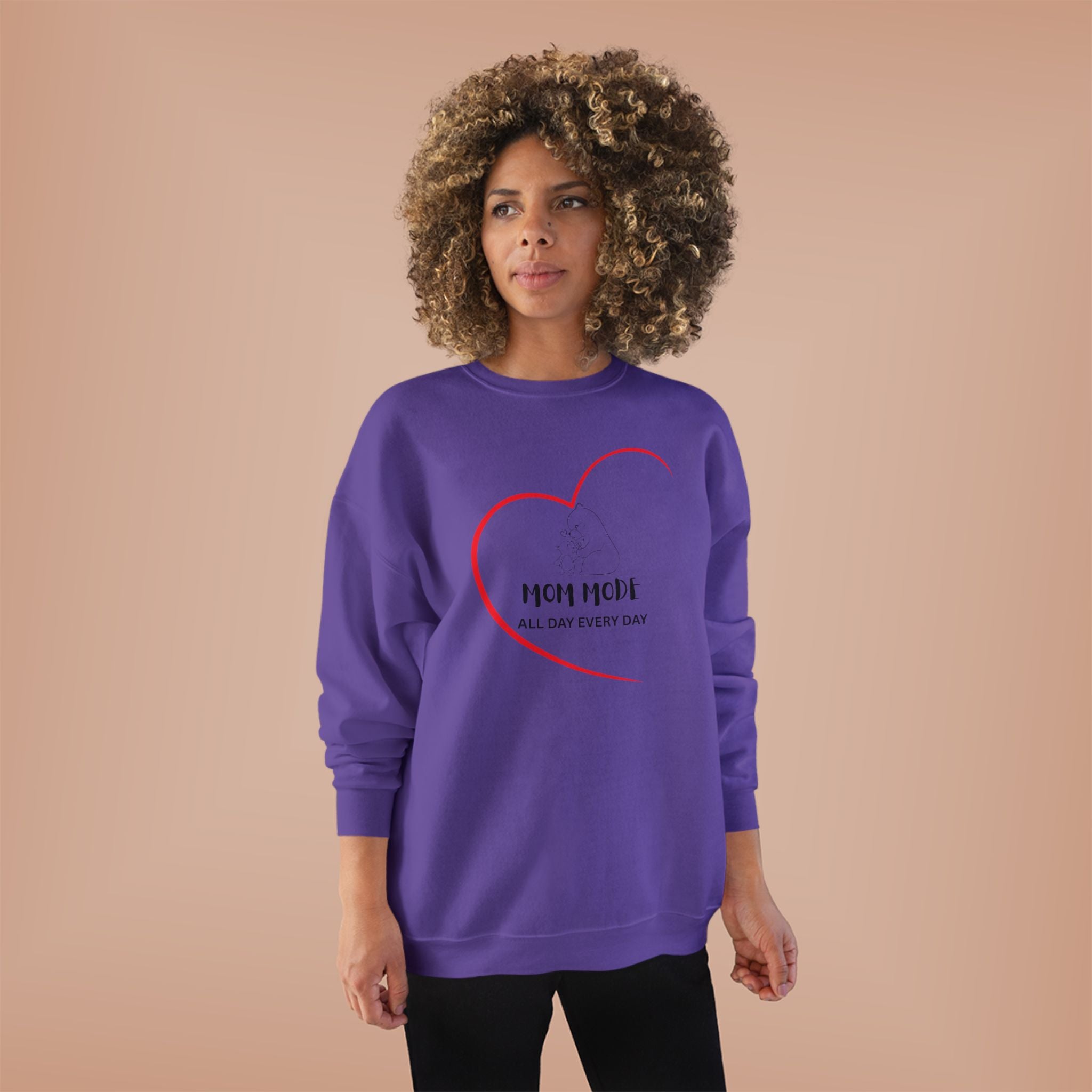 Mom Mode Eco-Friendly Crewneck Sweatshirt