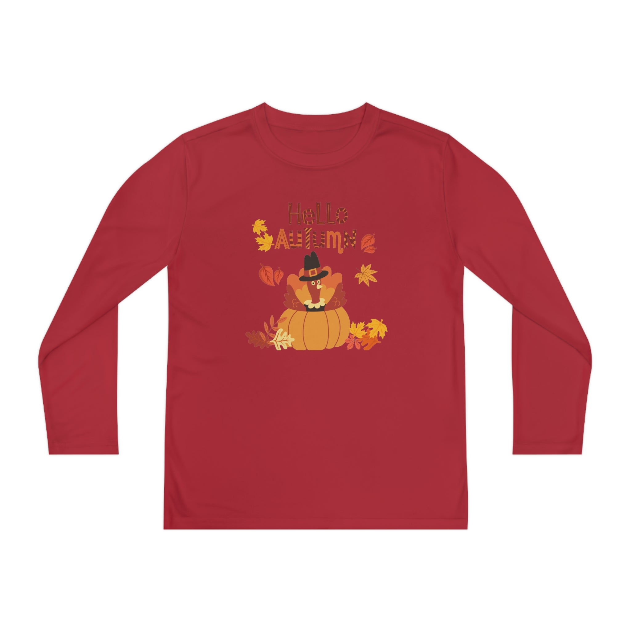 Hello Autumn Youth Long Sleeve Competitor Tee