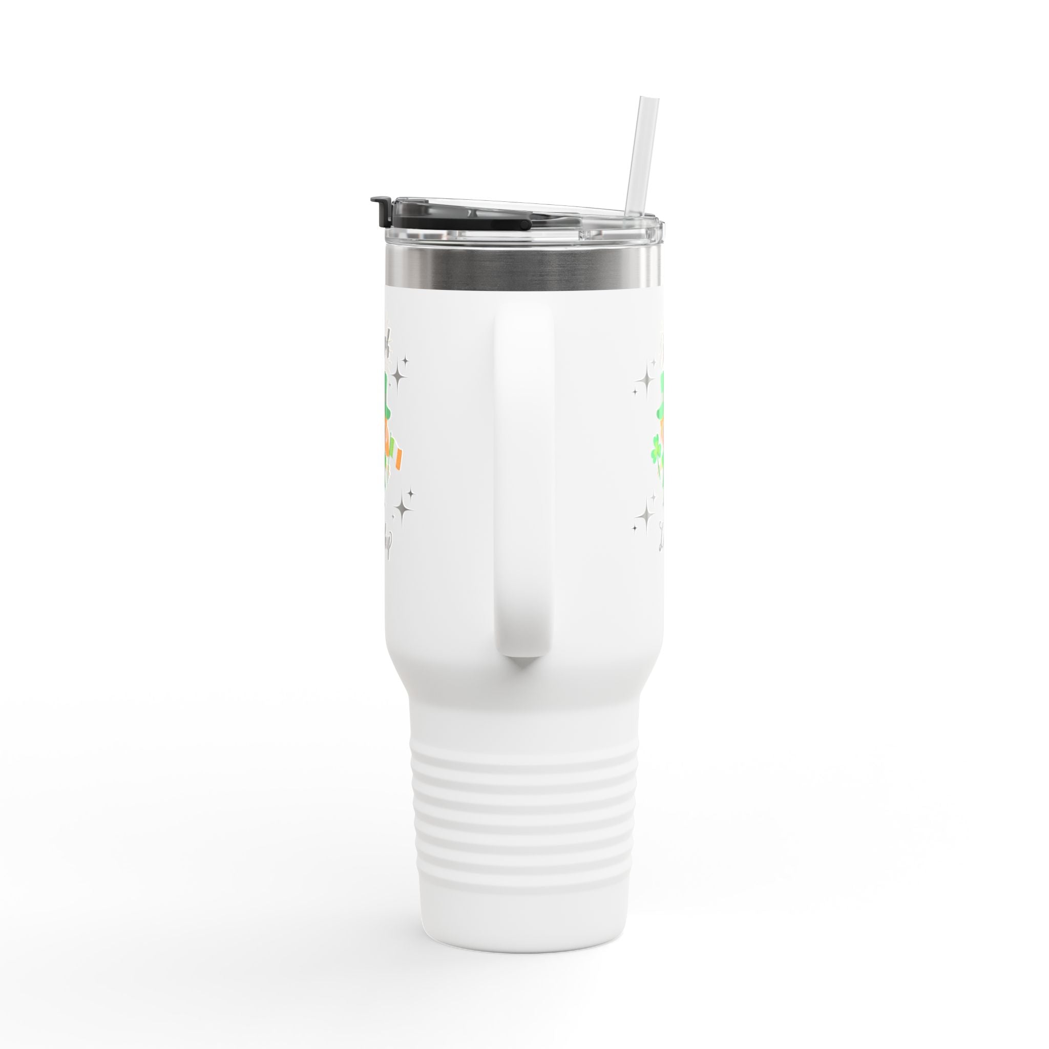 Blessed & Lucky Insulated Travel Mug - 40oz for St. Patrick's Day