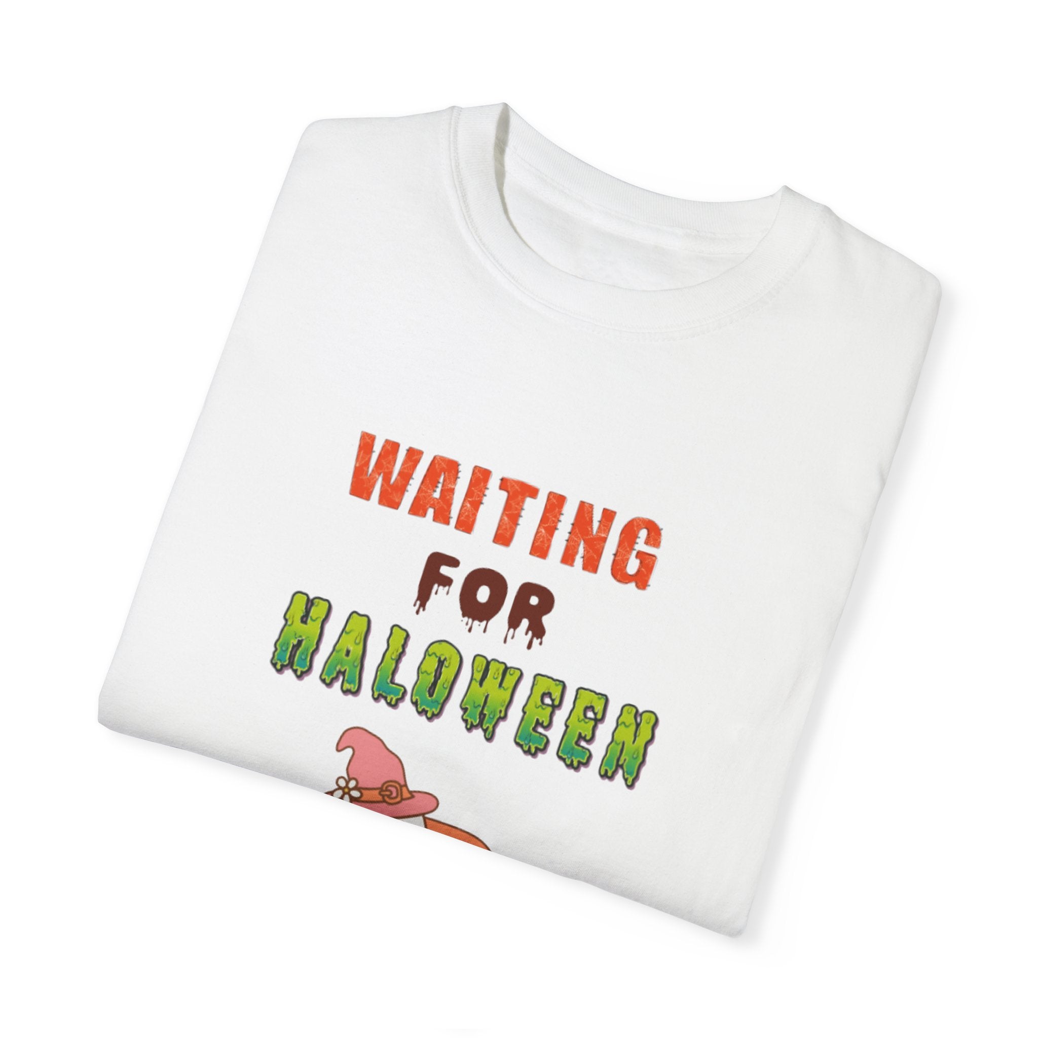 Waiting For Halloween Unisex Garment-Dyed T-shirt