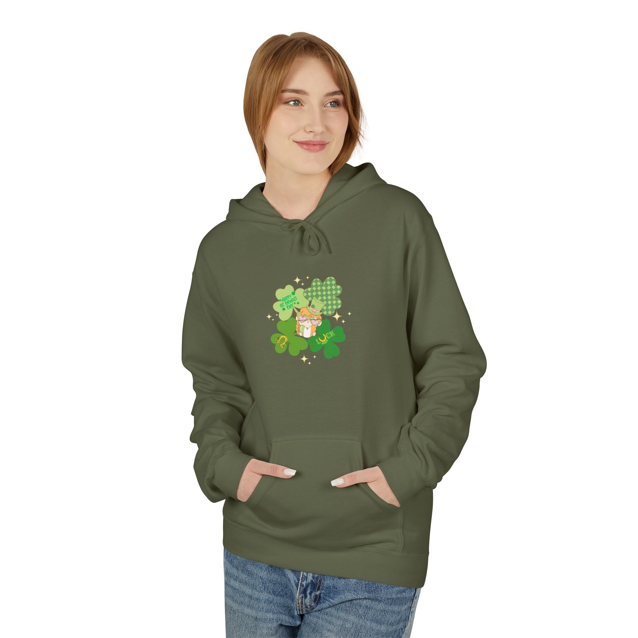 Retro St. Paddy's Day Fleece Hoodie - Unisex