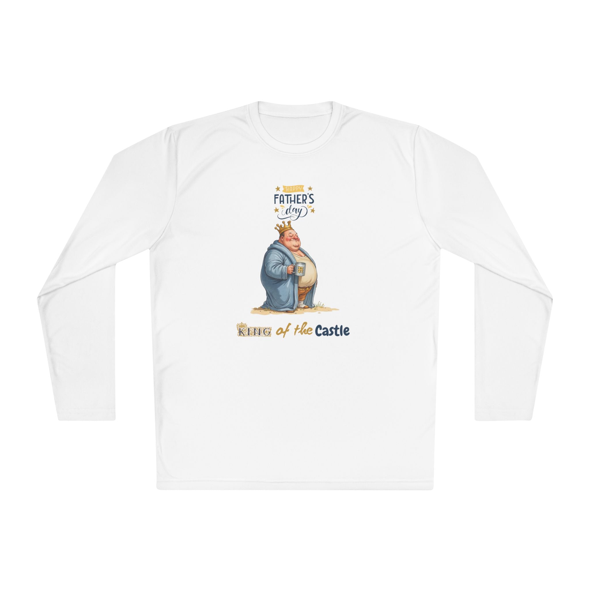 Father's Day King of the Castle Long Sleeve Tee | Unisex Lightweight Shirt