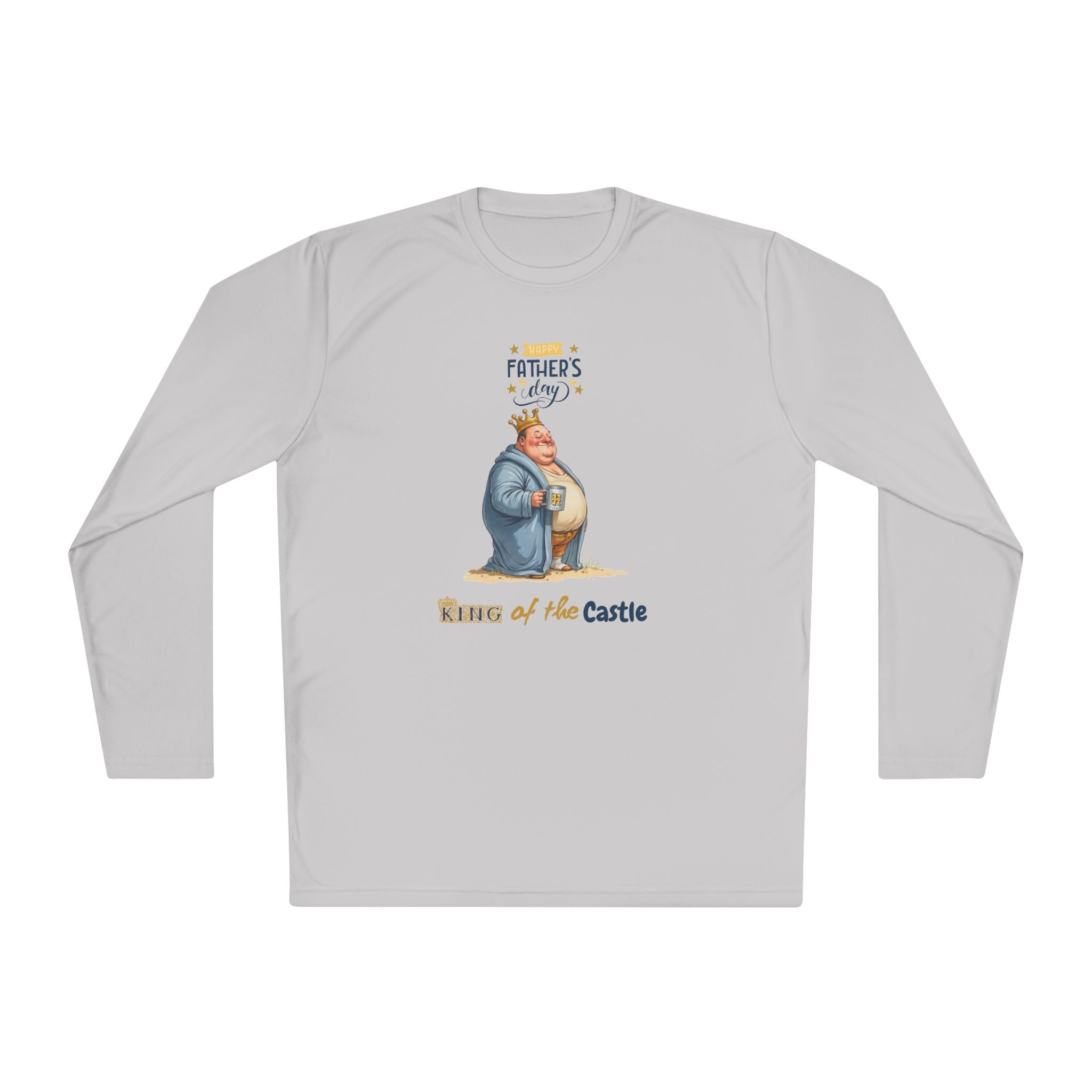 Father's Day King of the Castle Long Sleeve Tee | Unisex Lightweight Shirt