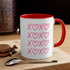 XOXO Accent Coffee Mug, 11oz