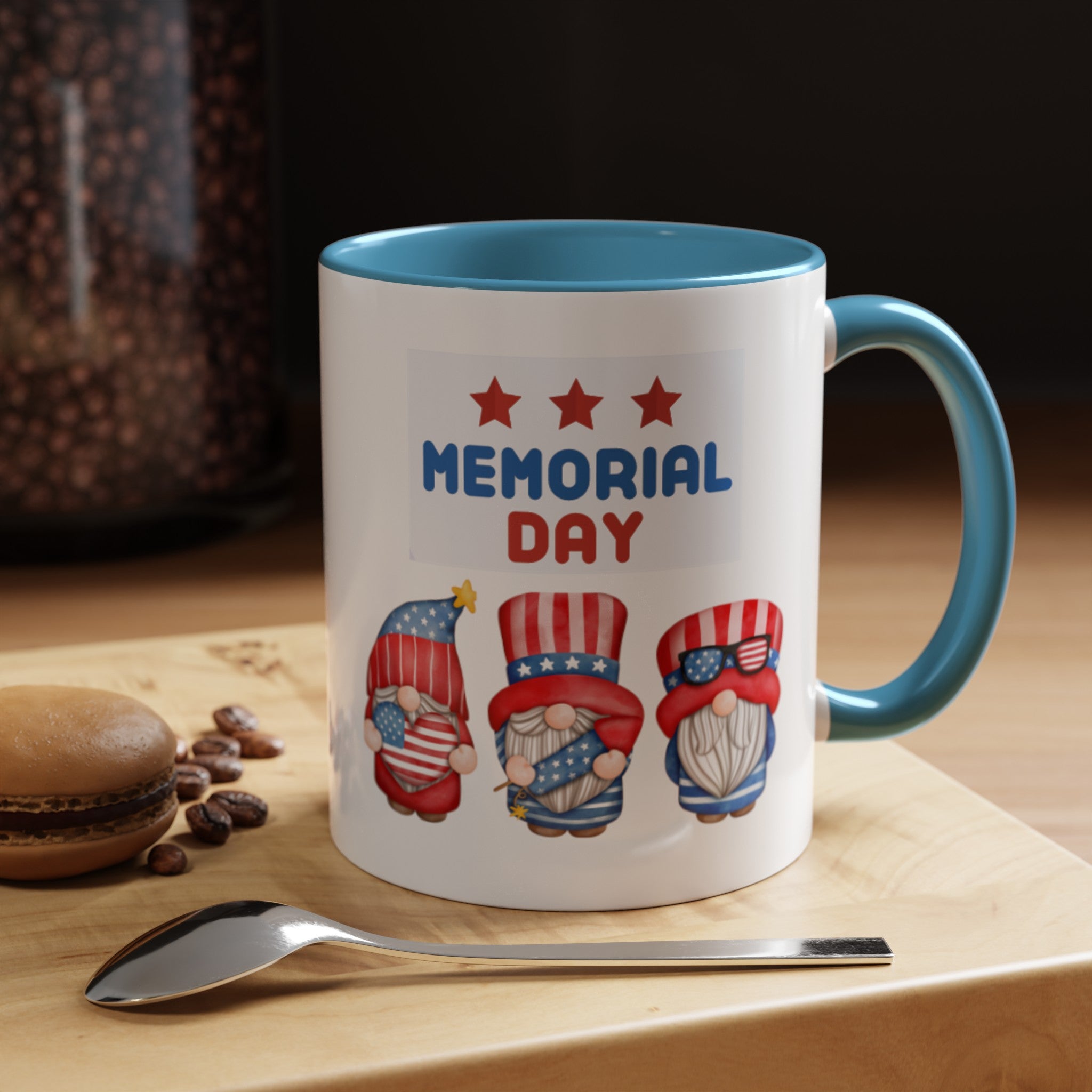 Happy Tribute Day Gnome Accent Coffee Mug (11, 15oz)