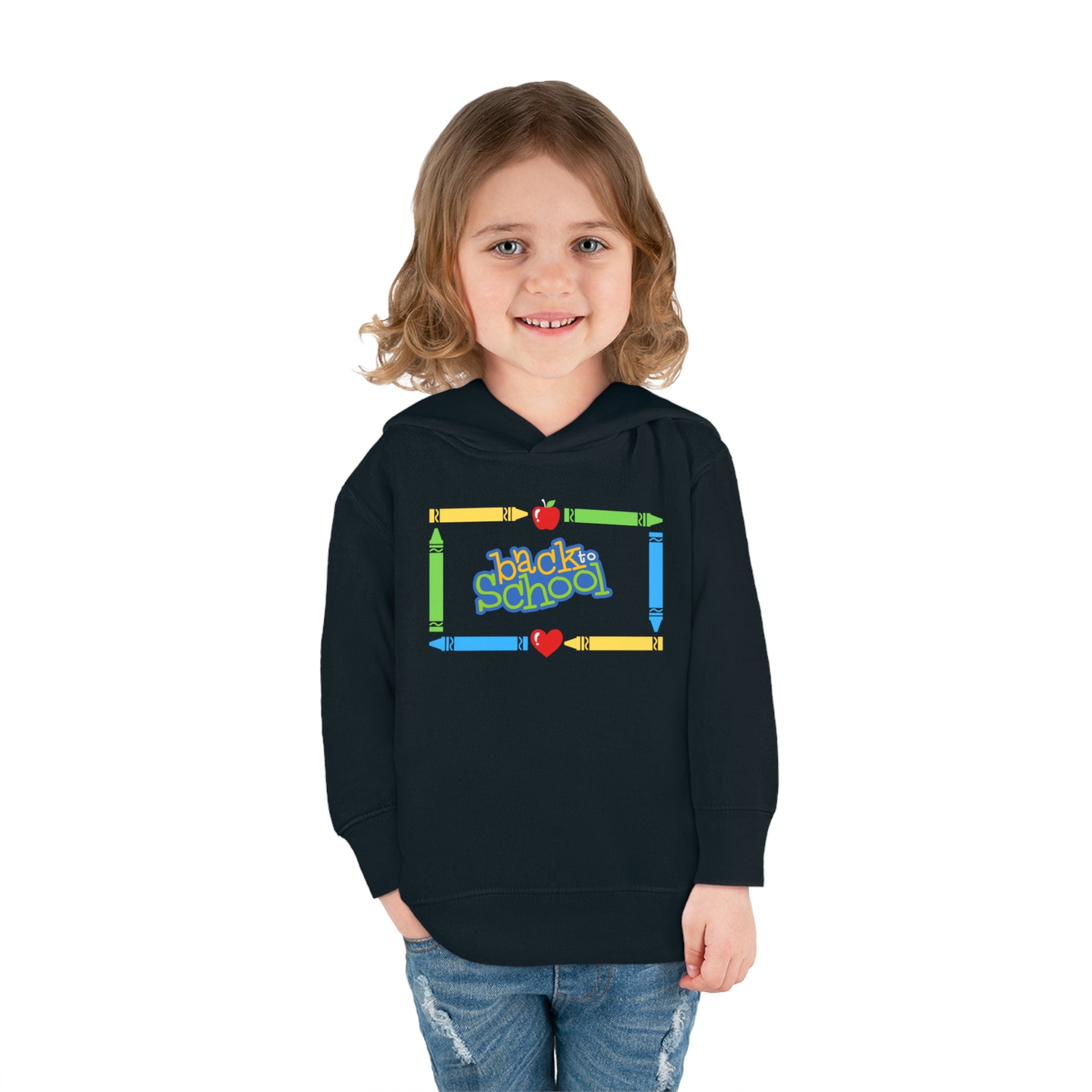 Back To School Toddler Pullover Fleece Hoodie