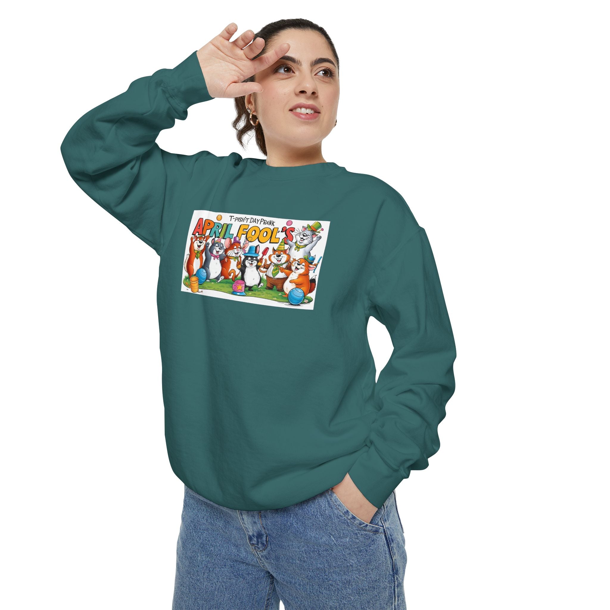T-Pish'-T Day Prank Cartoon Sweatshirt