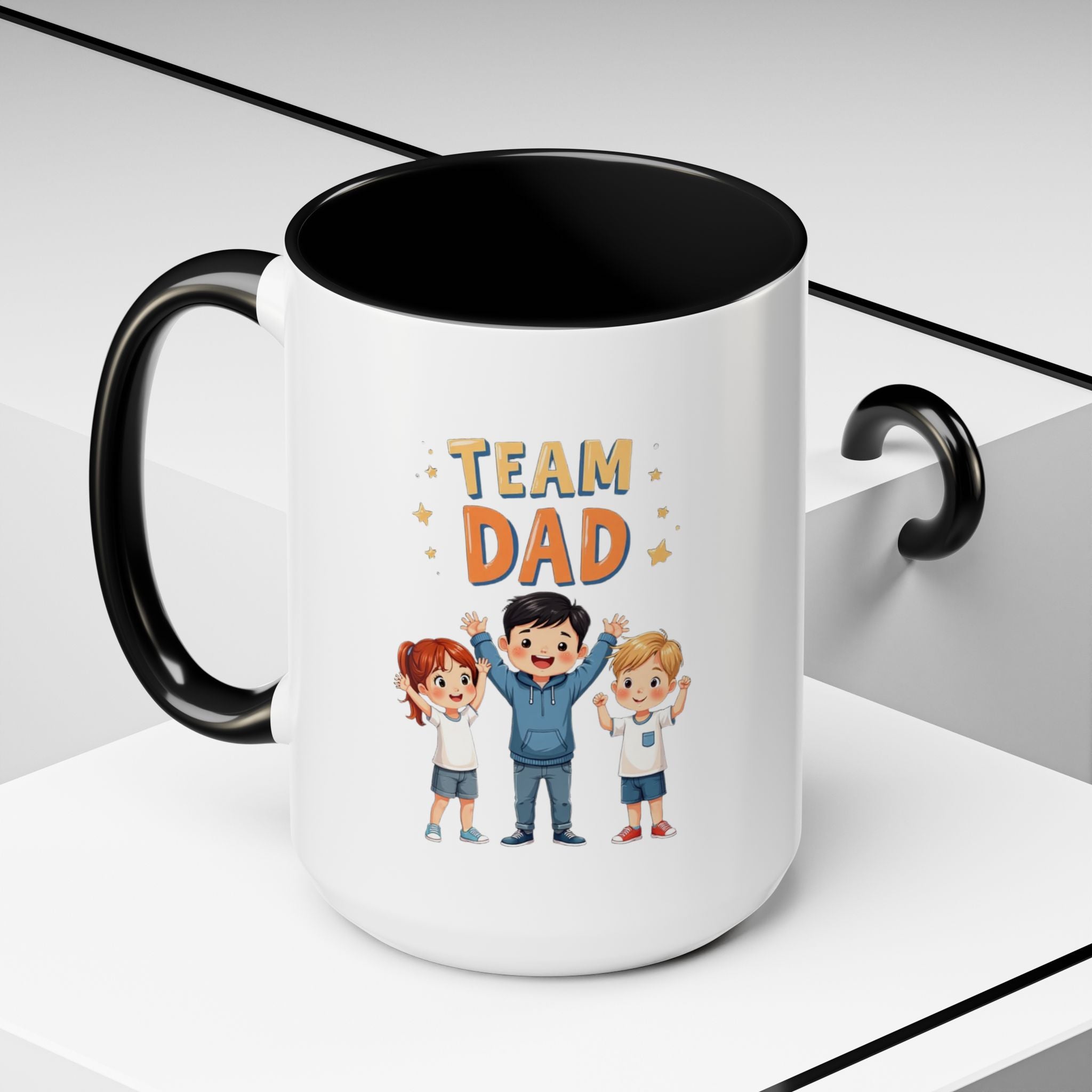 Team Dad Accent Coffee Mug