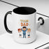 Team Dad Accent Coffee Mug