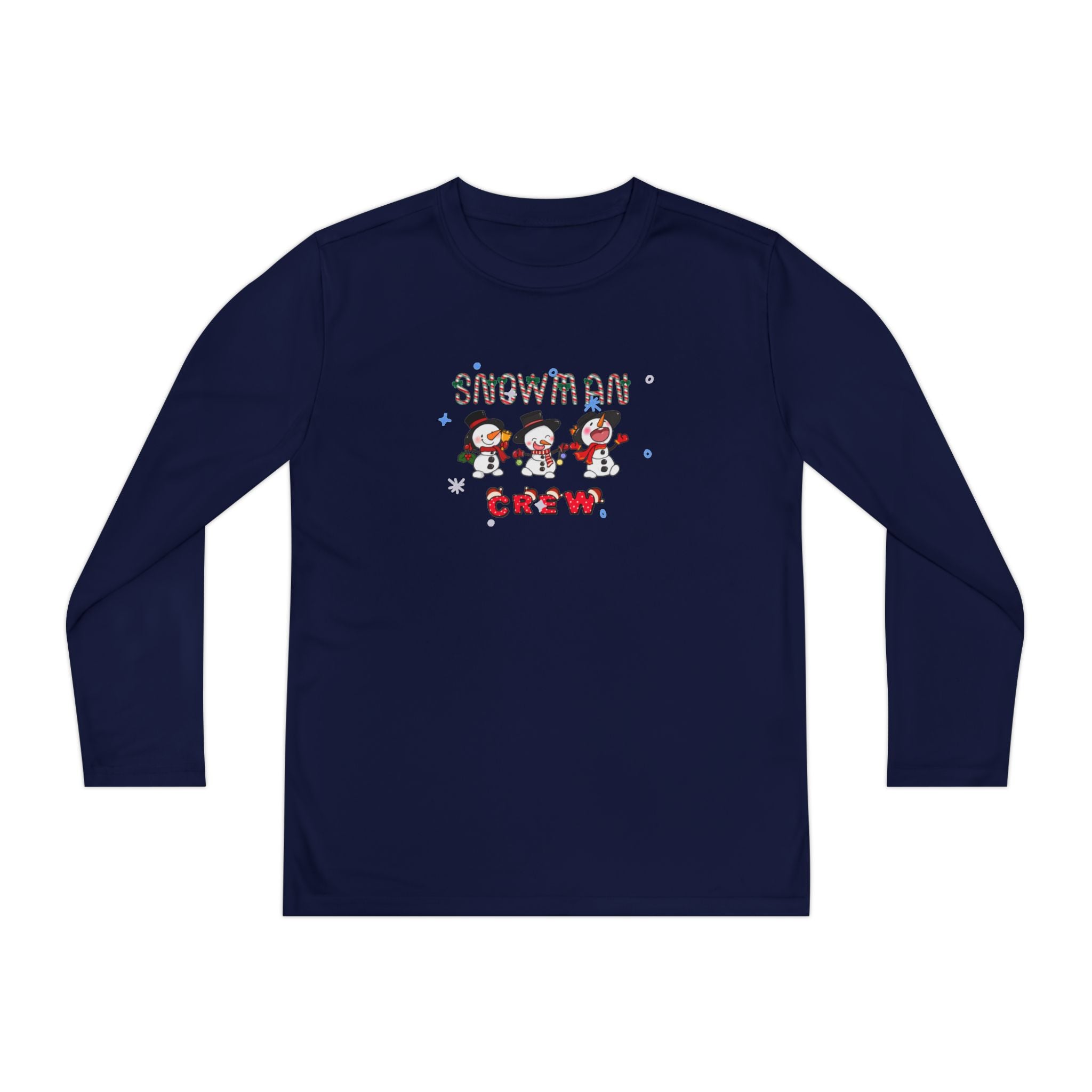 Snowman Crew Youth Long Sleeve Competitor Tee