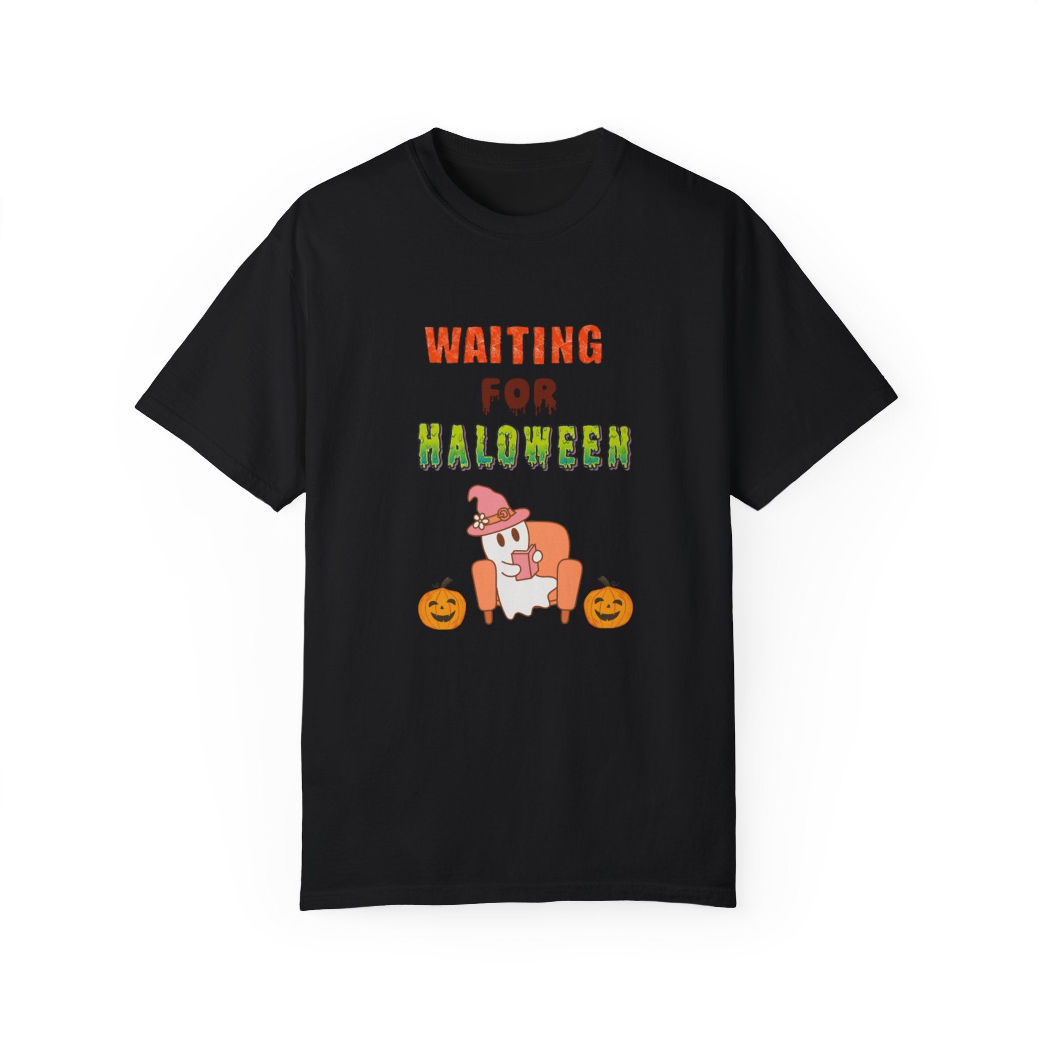 Waiting For Halloween Unisex Garment-Dyed T-shirt