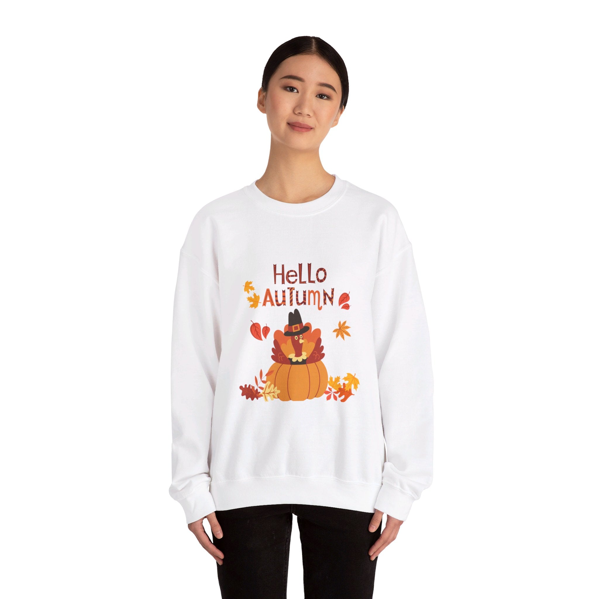 Hello Autumn Unisex Heavy Blend™ Crewneck Sweatshirt