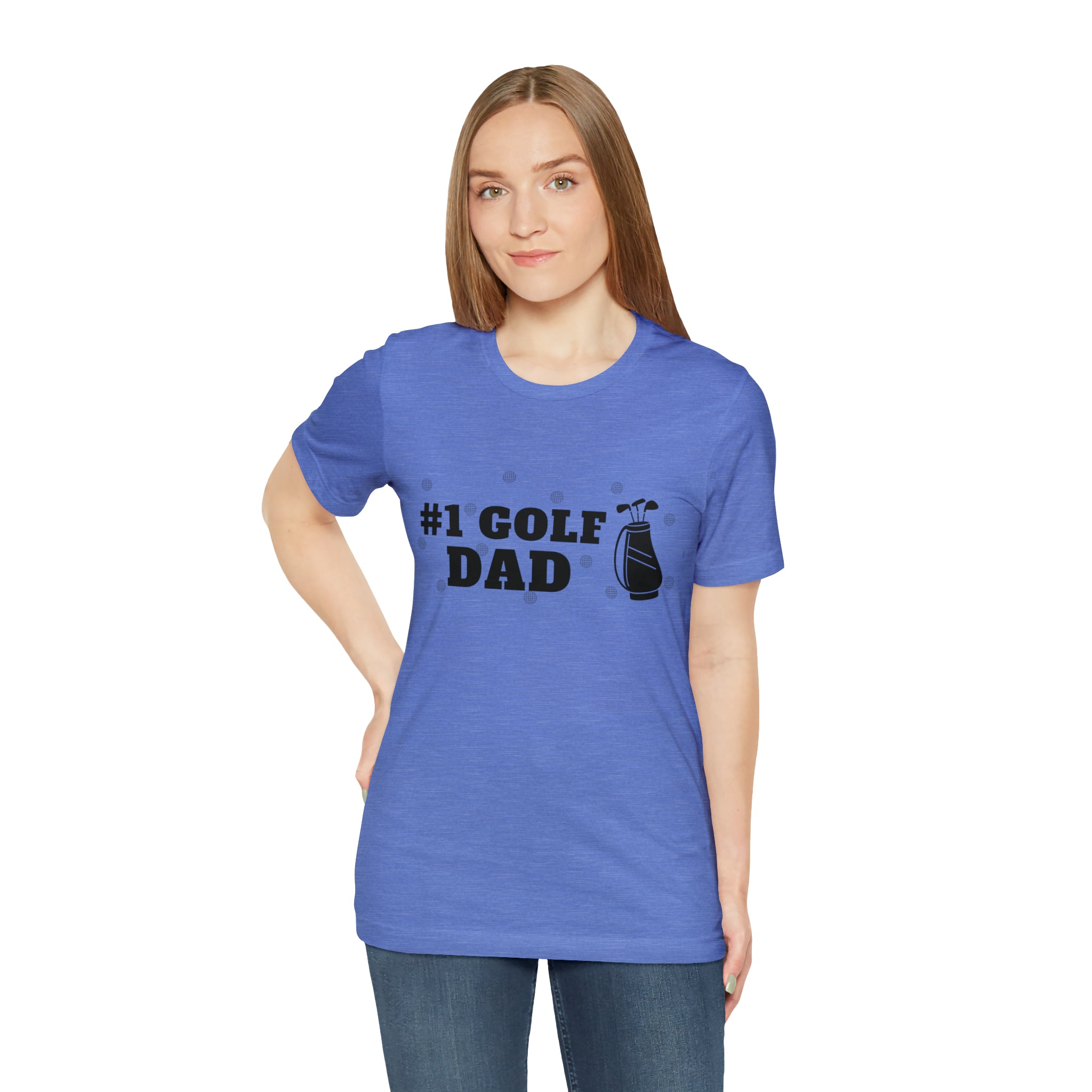 Happy Father's Day Golf Unisex Jersey Short Sleeve Tee