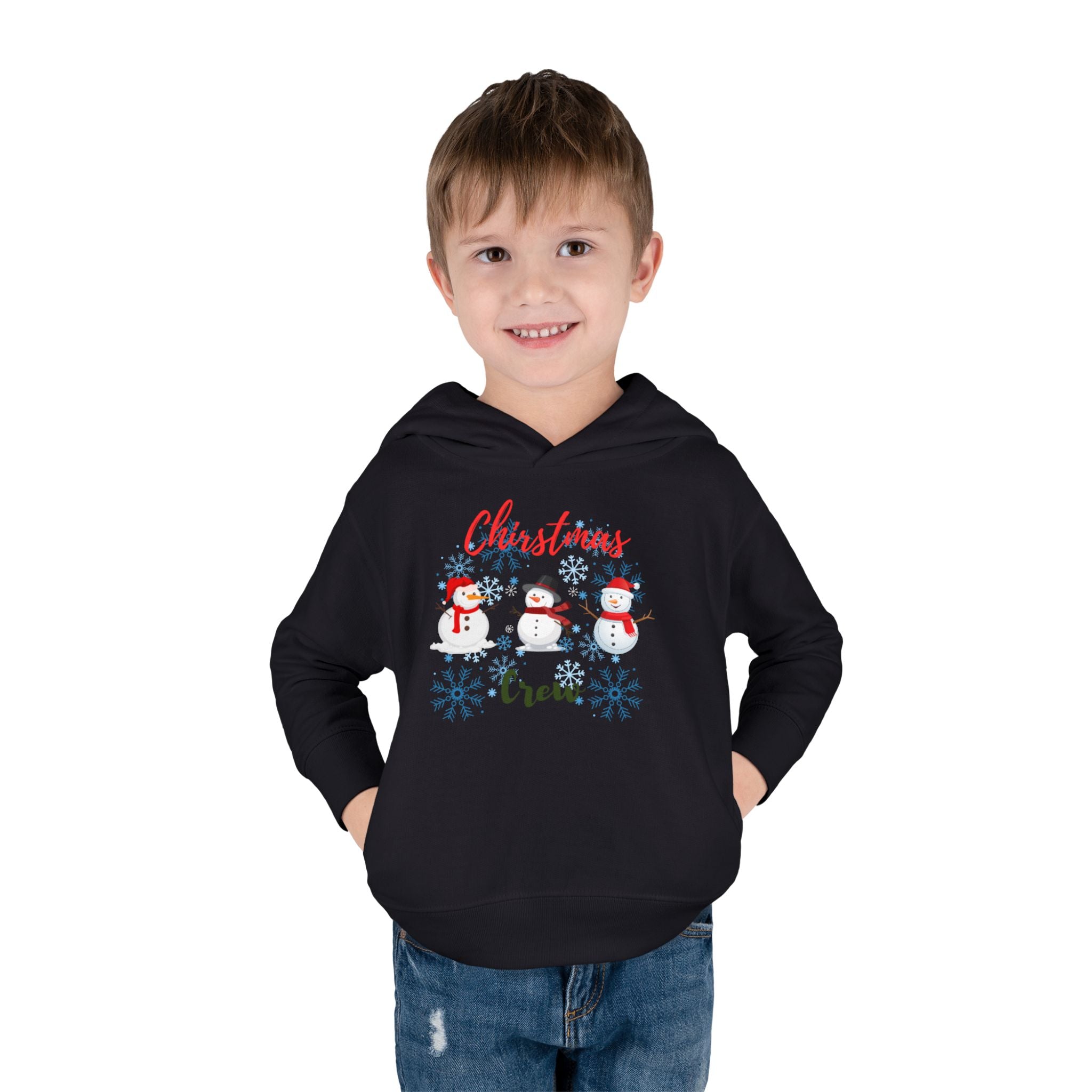 Christmas Crew Toddler Pullover Fleece Hoodie