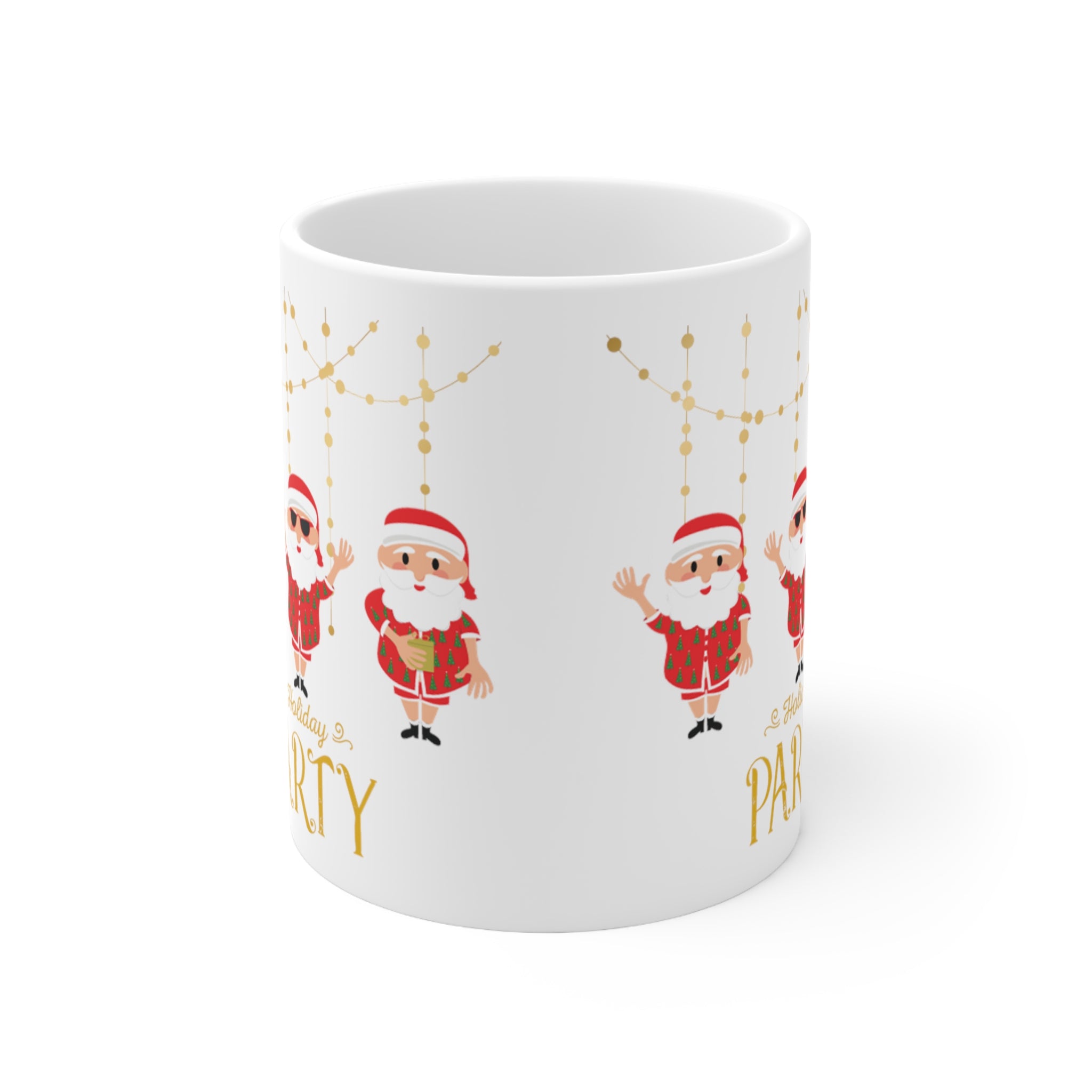 Santa's Holiday Party Ceramic Mug 11oz