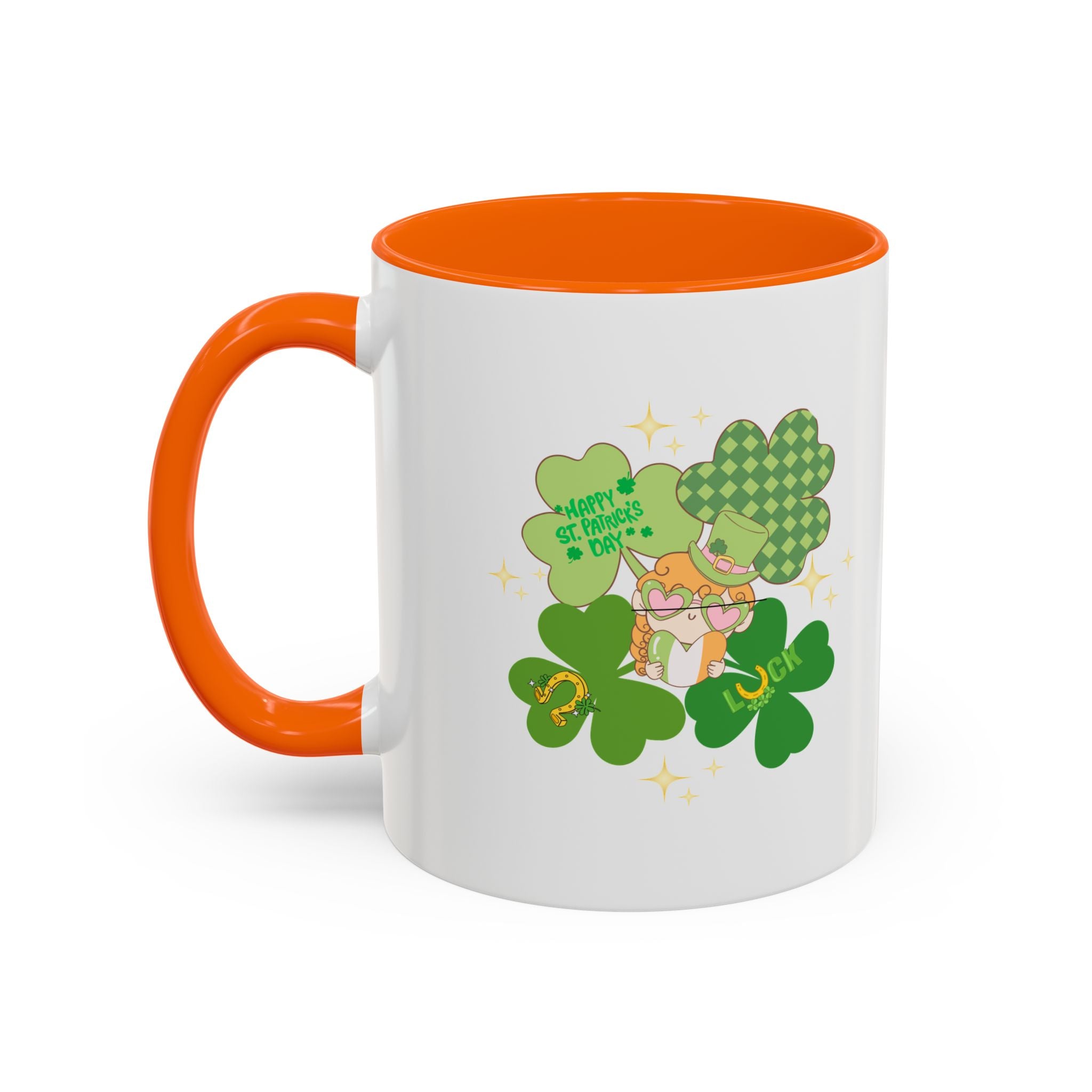 Retro St. Paddy's Day Accent Coffee Mug - 11oz & 15oz
