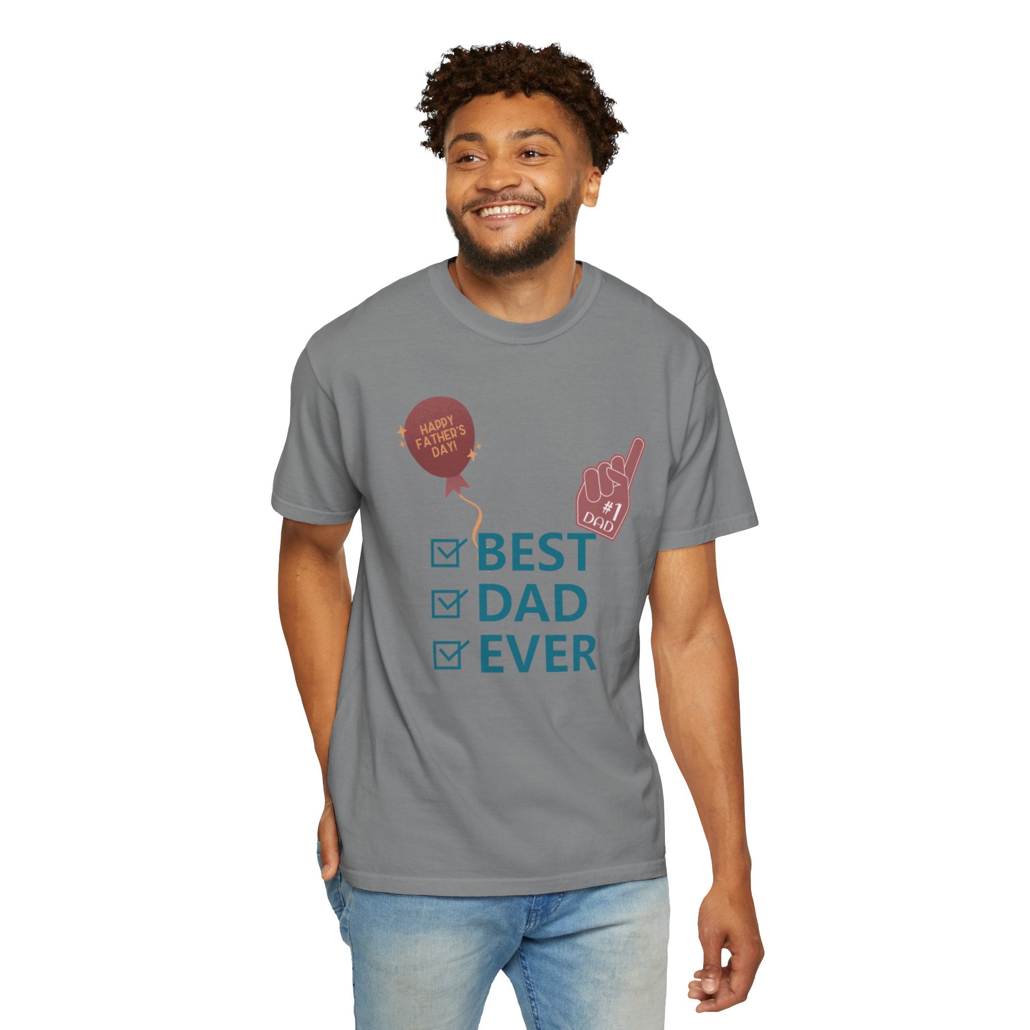 Best Dad Ever Unisex Garment-Dyed T-shirt