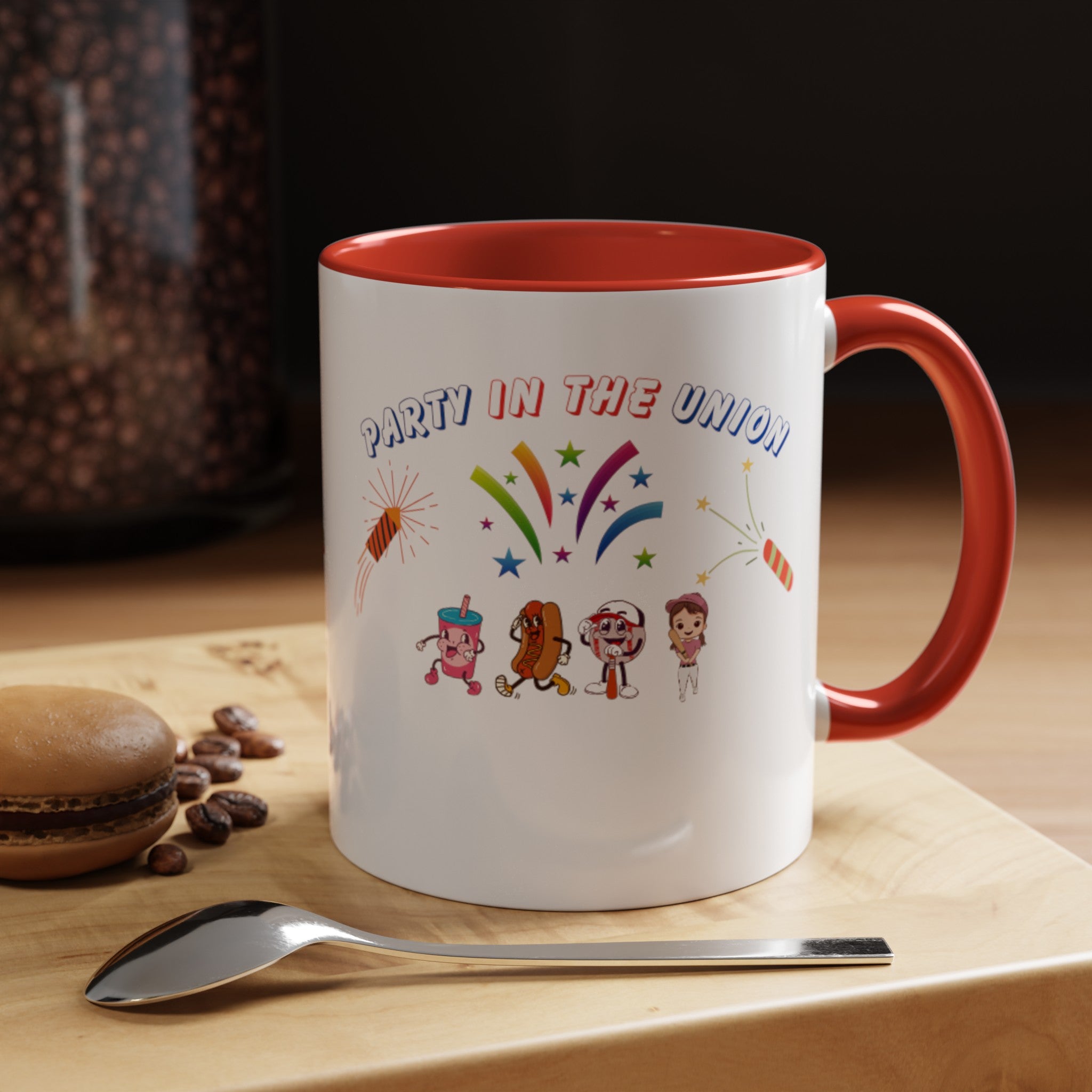 Party In The Union Accent Coffee Mug (11, 15oz)