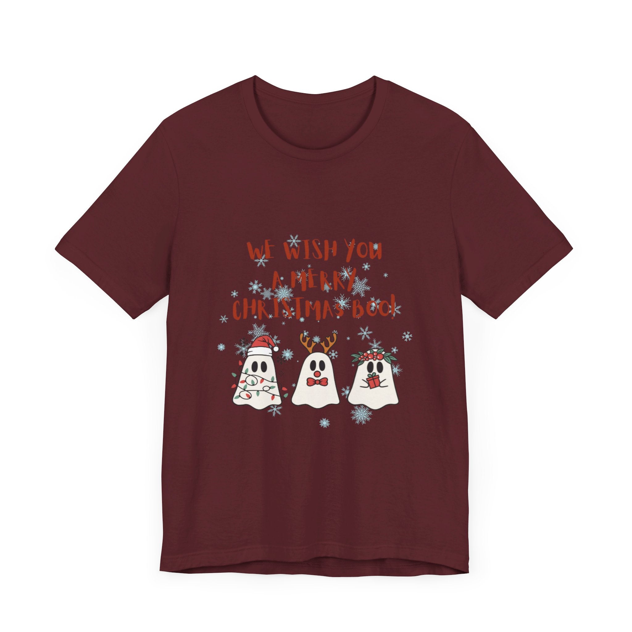 We Wish You A Merry Christmas Boo Unisex Jersey Short Sleeve Tee