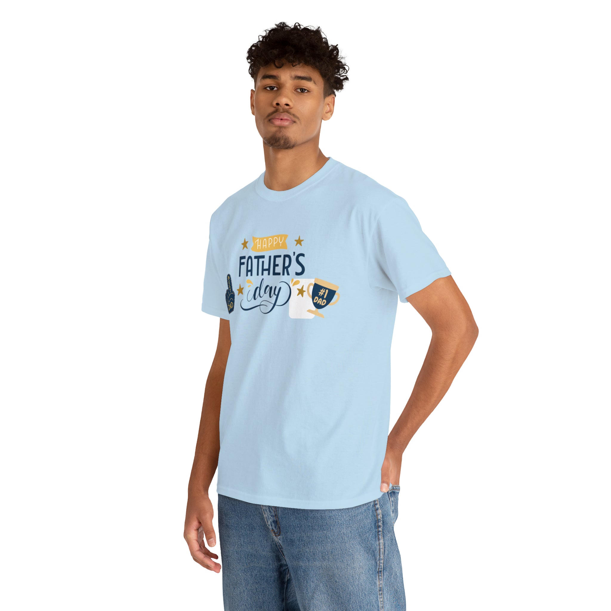 Happy Dad's Day No.1 Unisex Heavy Cotton Tee