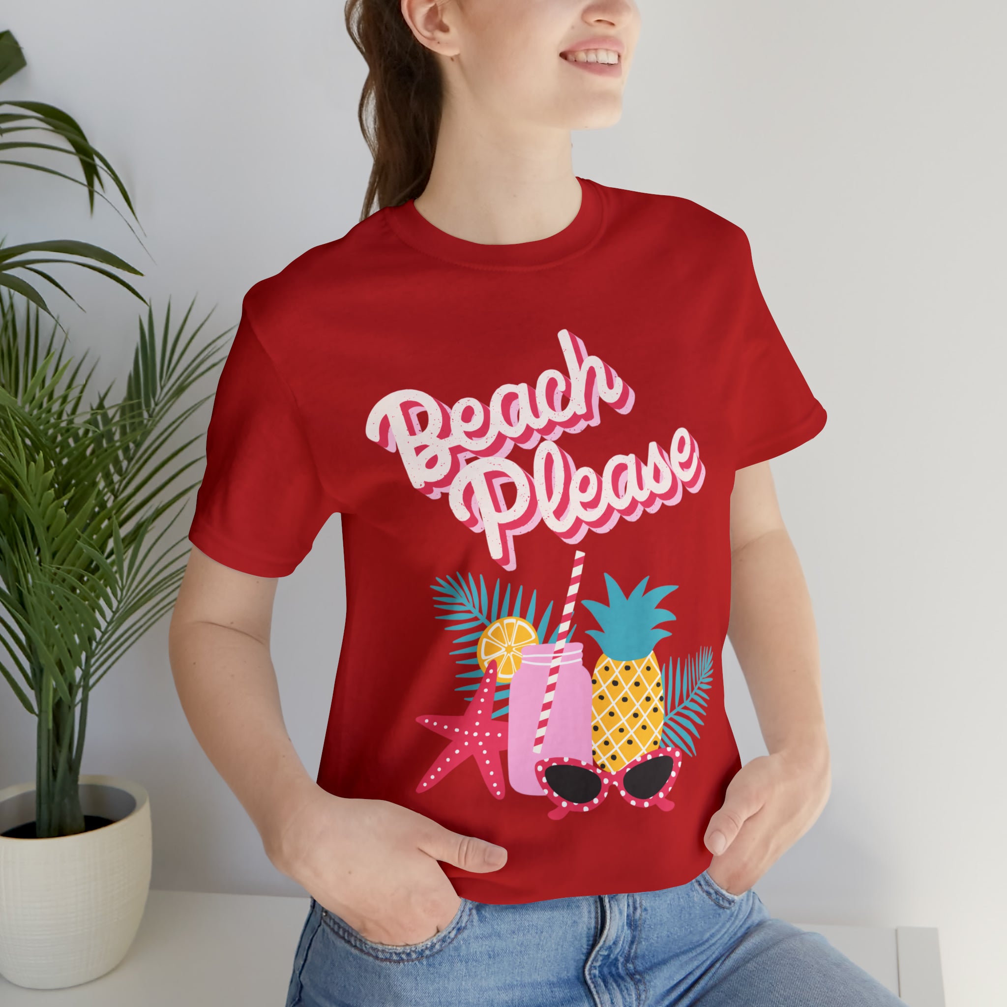 Beach Please Unisex Jersey Short Sleeve Tee
