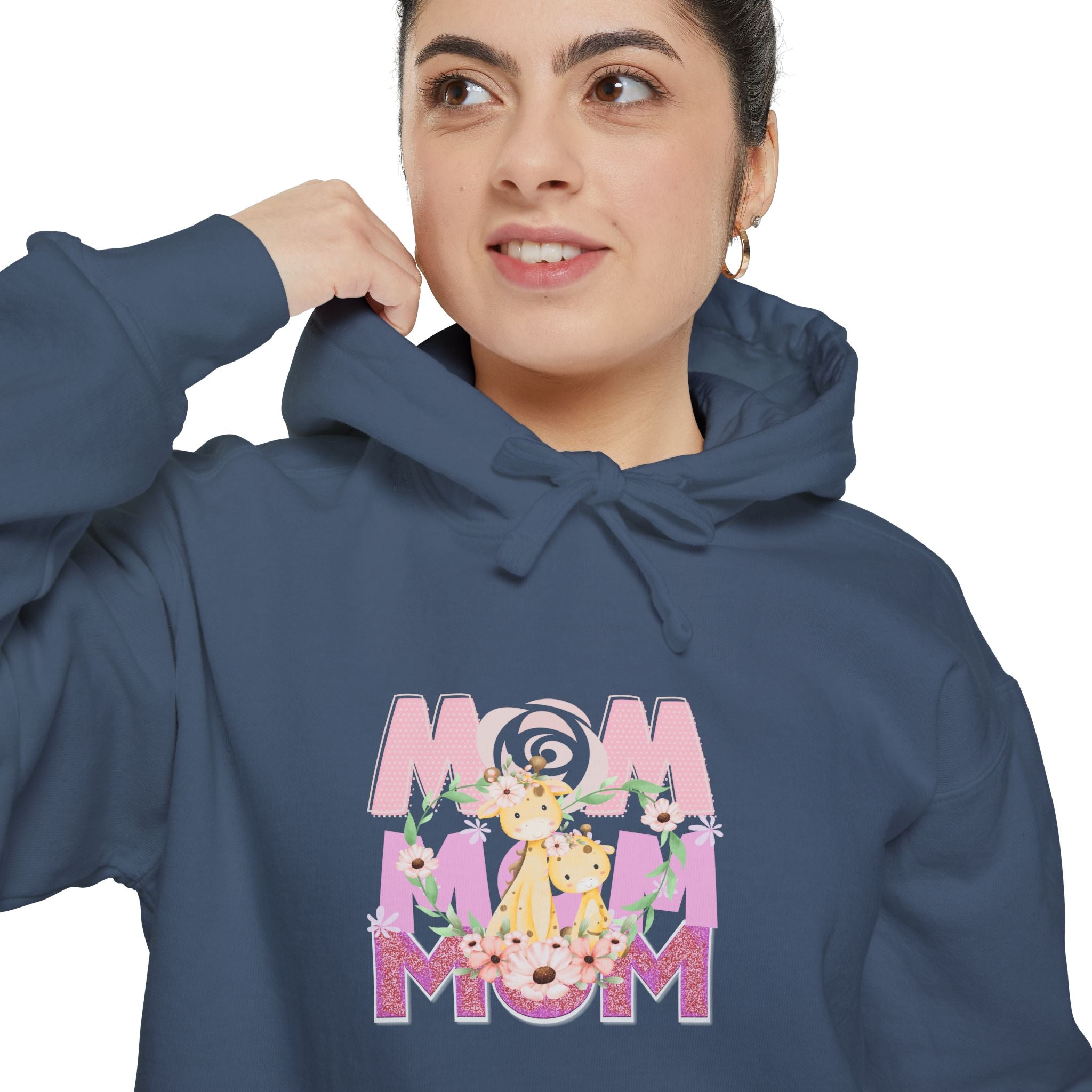Our First Mother's Day Unisex Garment-Dyed Hoodie