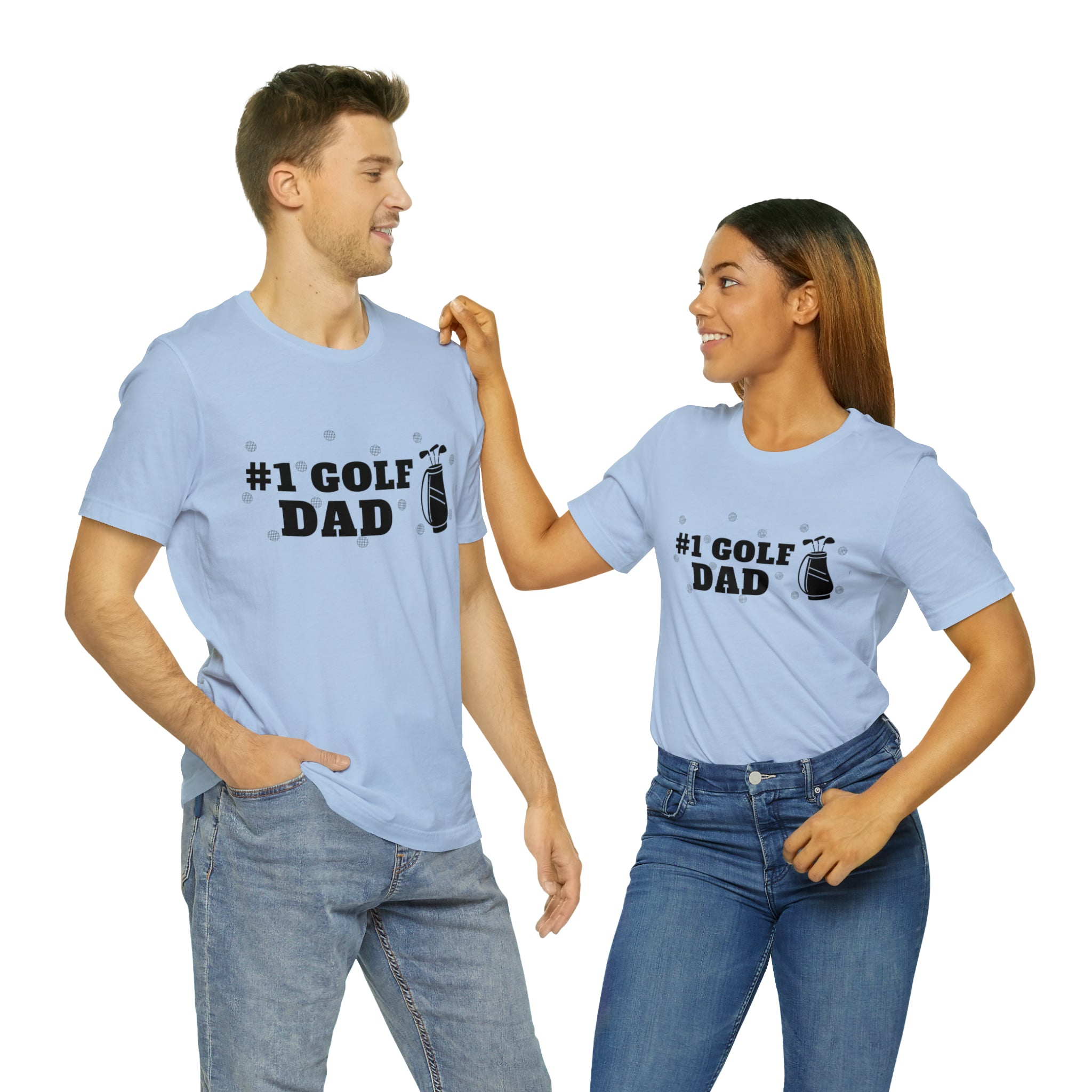 Happy Father's Day Golf Unisex Jersey Short Sleeve Tee