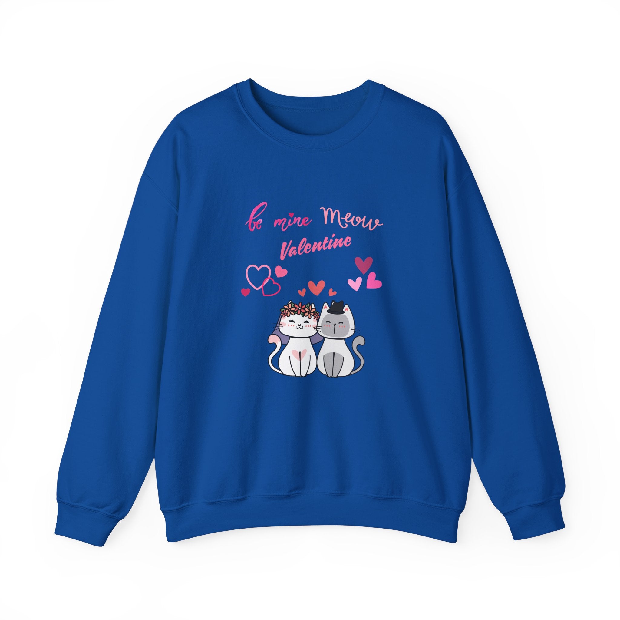 Meow Valentine's Day Unisex Heavy Blend™ Crewneck Sweatshirt